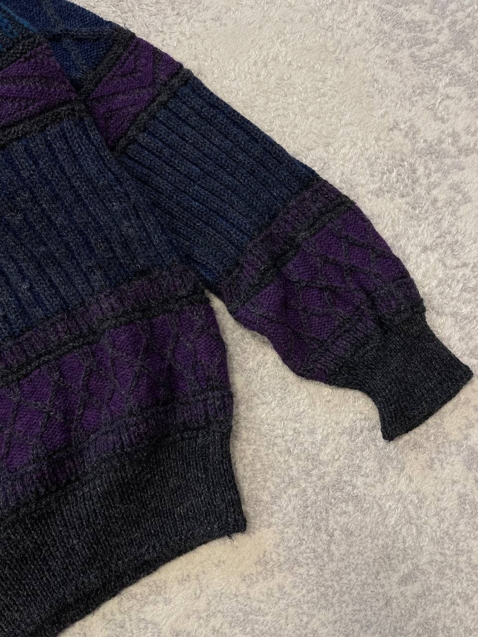 Pendleton Vintage LOBO Wool Sweater Textured Knit Oversize 90s, USA Size US L / EU 52-54 / 3 - 6 Thumbnail