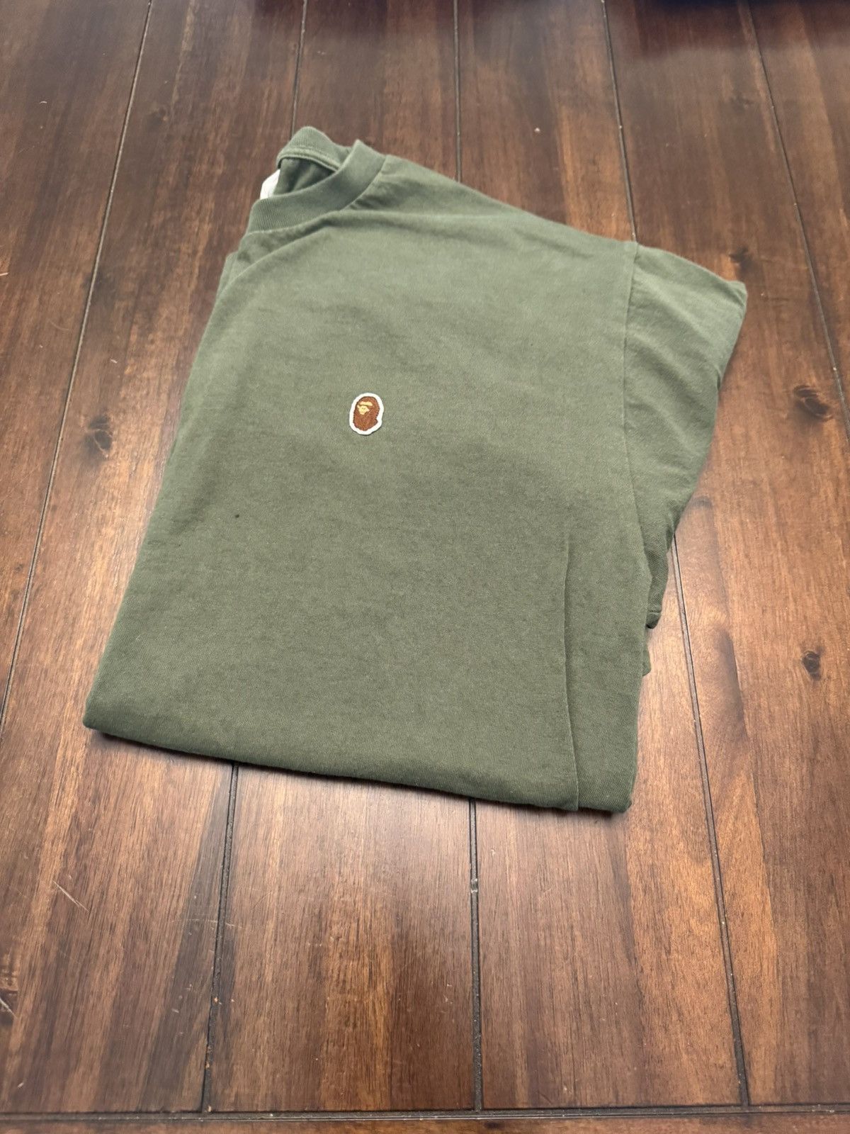 Bape One Point Ape Head L/S Tee Size US XXL / EU 58 / 5 - 1 Thumbnail