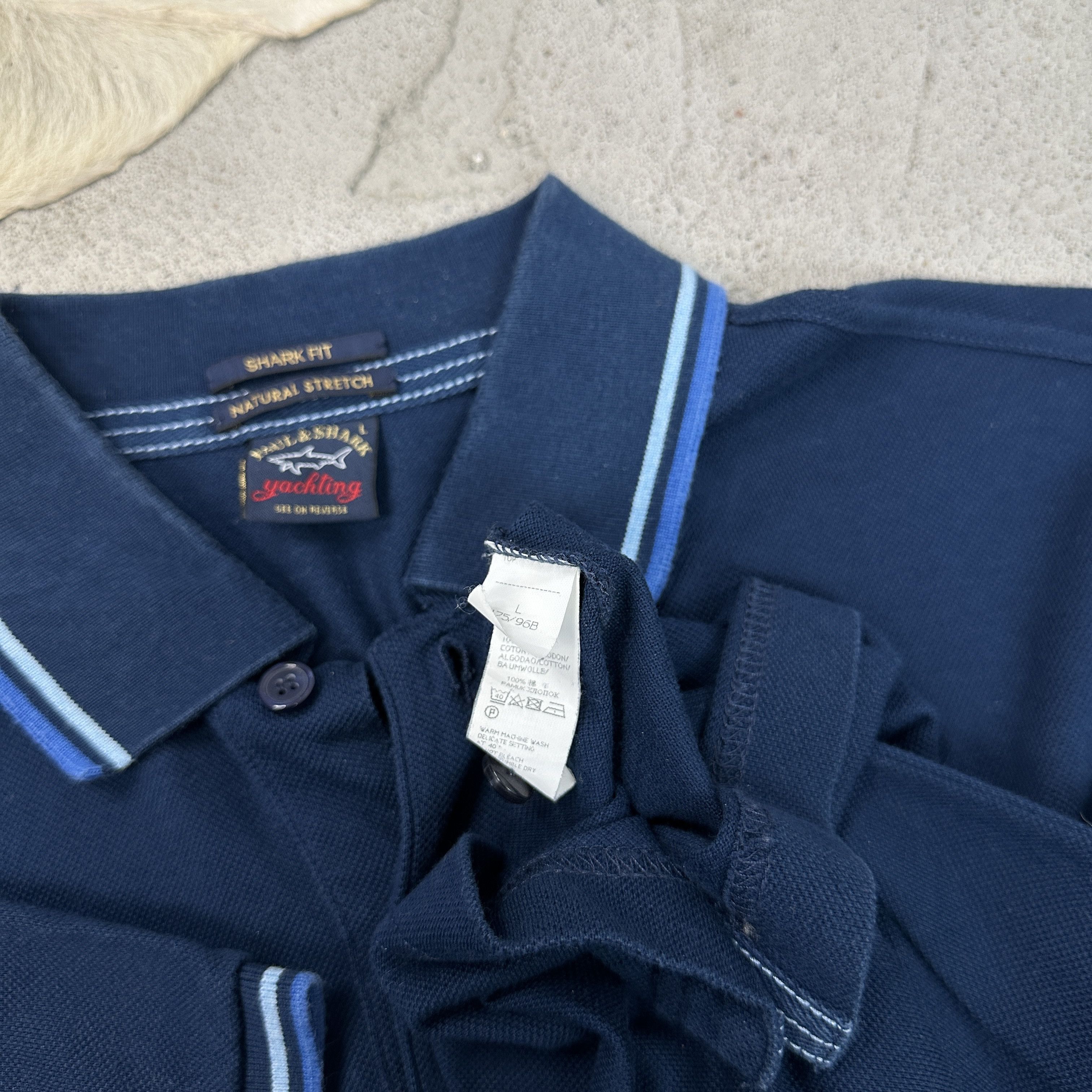 Paul & Shark × Vintage Vintage Streetwear Casual Preppy Paul&Shark Polo T-shirt 00s Size US L / EU 52-54 / 3 - 5 Thumbnail