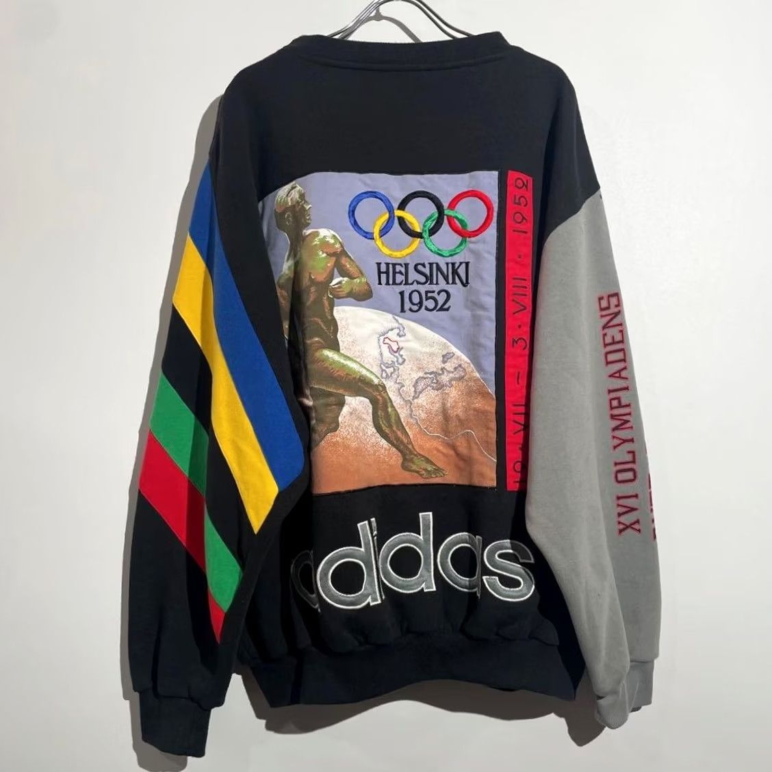 Vintage Adidas 90s Silver Tag OLD 1956 STOCKHOLM OLYMPIC Vintage Unisex Adults Hoodies & Sweatshirts Size US XL / EU 56 / 4 - 7 Thumbnail