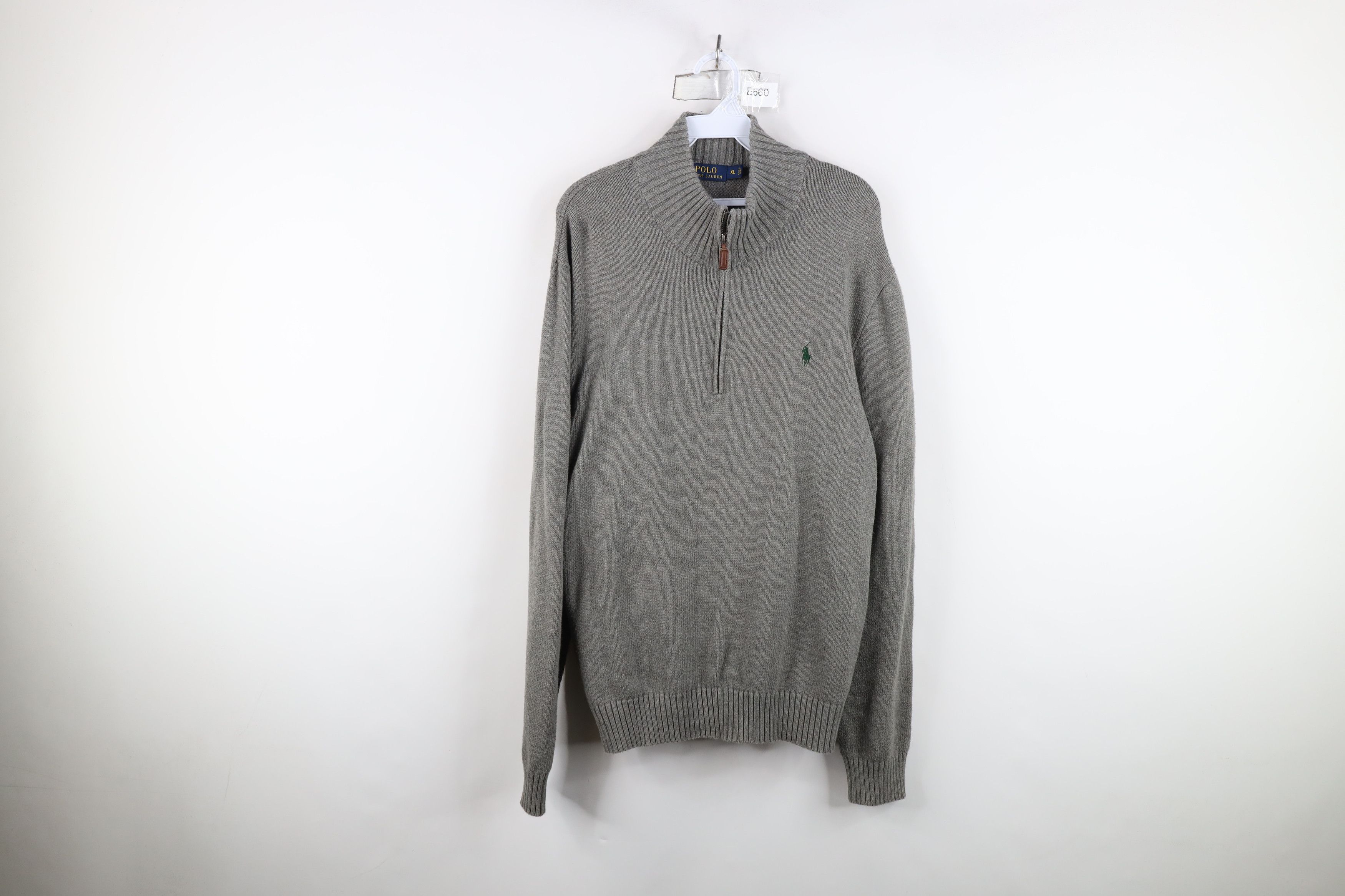 Ralph Lauren Vintage Ralph Lauren Ribbed Knit Half Zip Pullover Sweater Size US XL / EU 56 / 4 - 1 Thumbnail