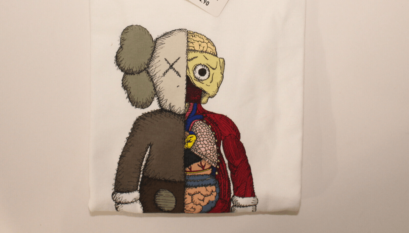 Kaws KAWS x Uniqlo Flayed Dissected Companion White Tee - Size L Size US L / EU 52-54 / 3 - 4 Thumbnail