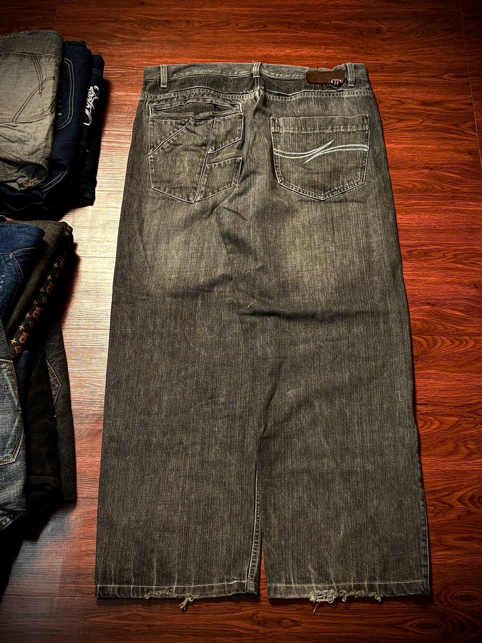 JNCO Vintage 00s Phat Farm Black Denim Pants Size US 36 / EU 52 - 1 Thumbnail