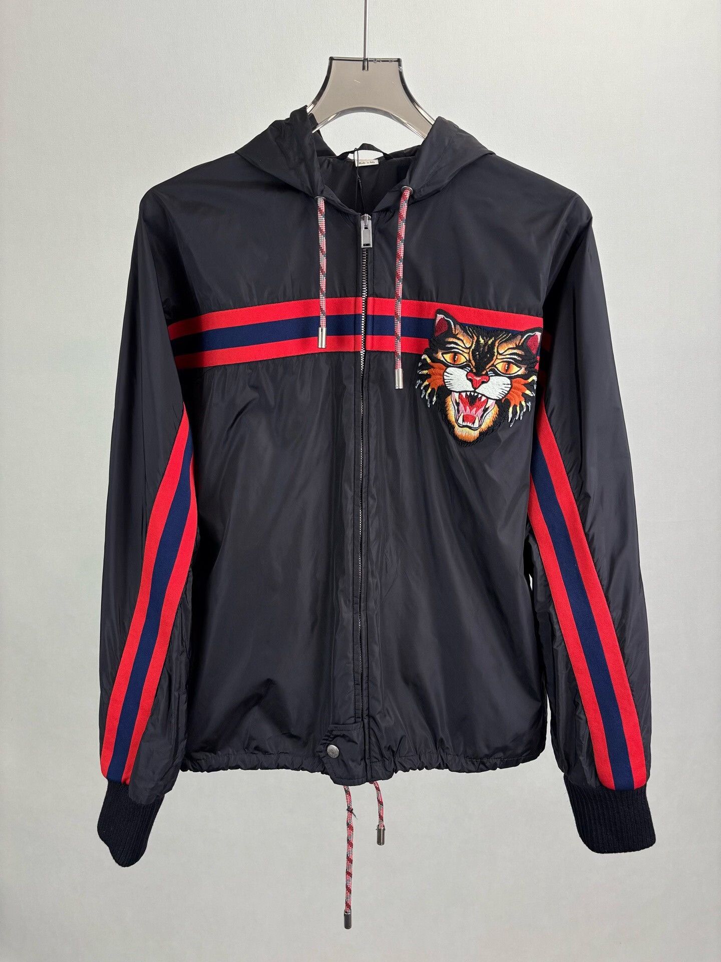 Gucci Gucci Black Tiger Head Hooded Zip Jacket Size US S / EU 44-46 / 1 - 1 Thumbnail