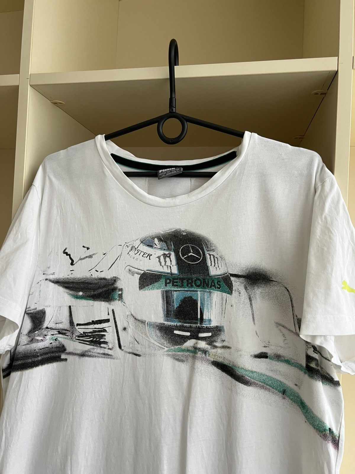 Mercedes-Benz Puma Mercedes Racing F1 Tee T-Shirt Lewis Hamilton Size US L / EU 52-54 / 3 - 2 Thumbnail