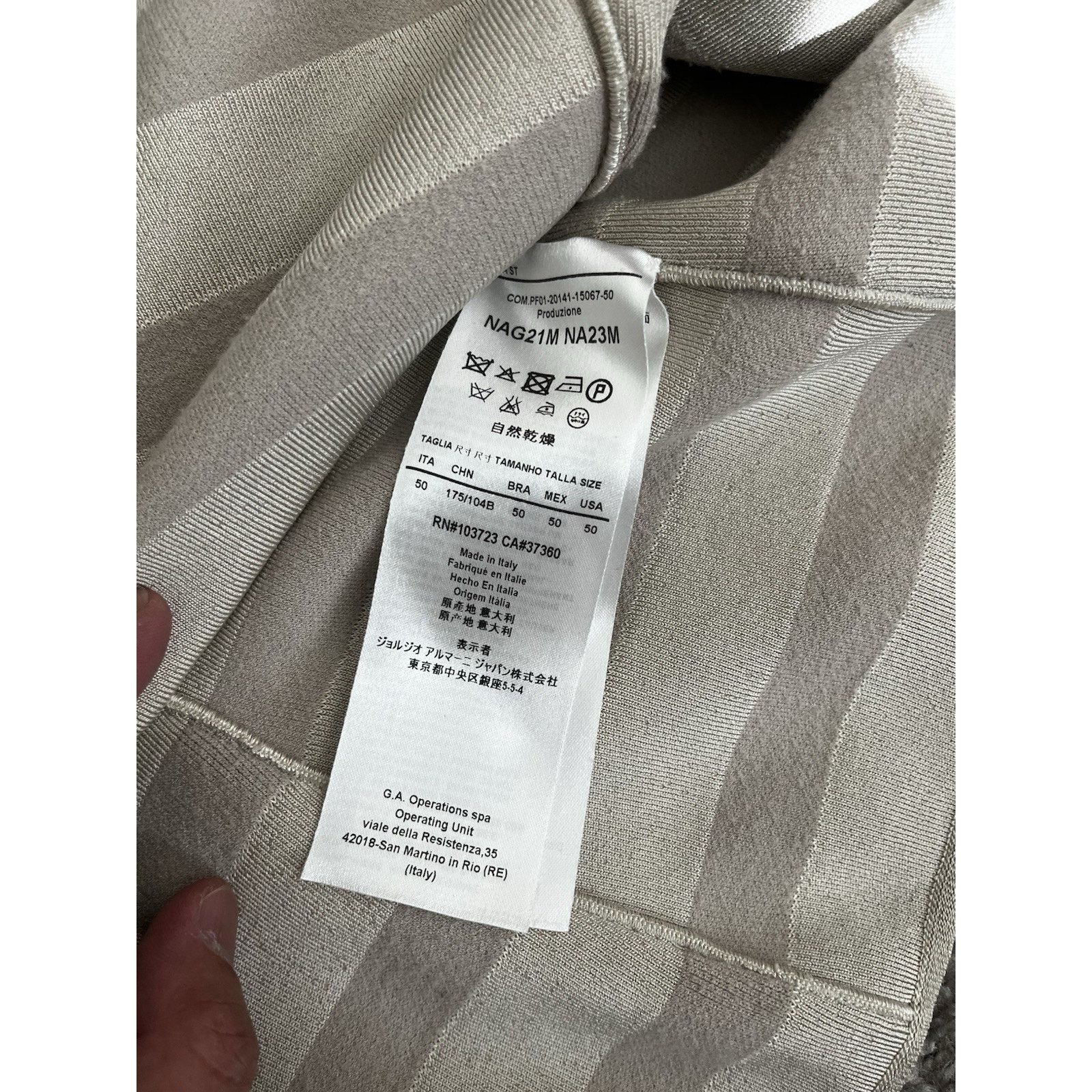 Giorgio Armani Giorgio Armani Jacket W IT 50 Beige Made In Italy Designer Size L / US 10 / IT 46 - 10 Thumbnail