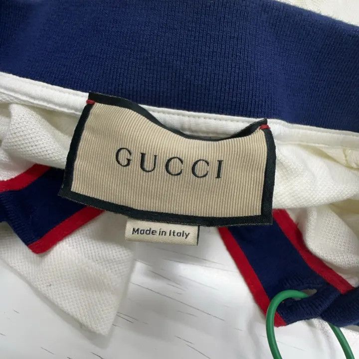 Gucci Gucci Gucci Striped Double G Cotton Polo Shirt -2506 Size US M / EU 48-50 / 2 - 2 Thumbnail