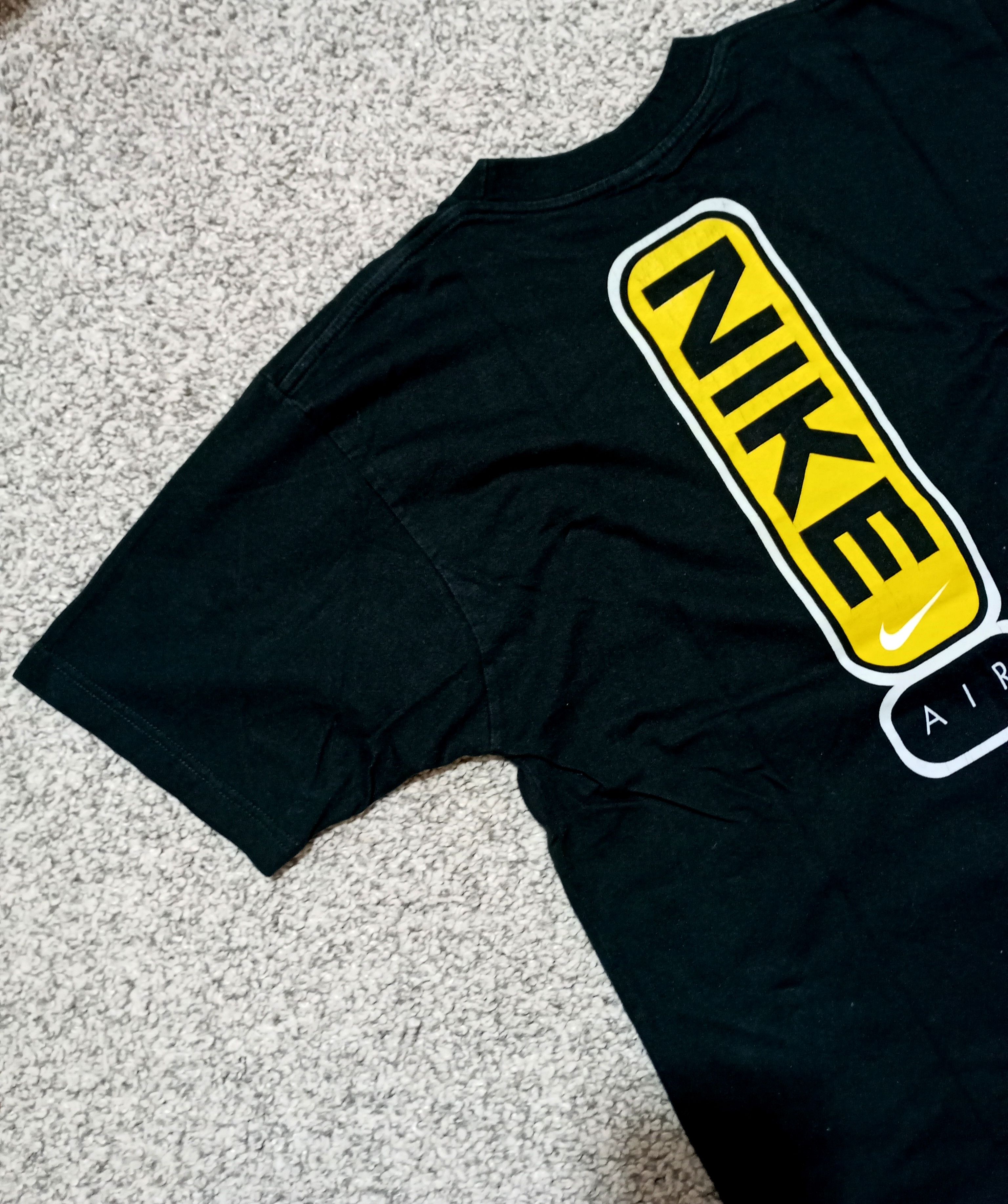Nike Vintage 90s Nike Air Swoosh logo black t-shirt Size US M / EU 48-50 / 2 - 9 Thumbnail
