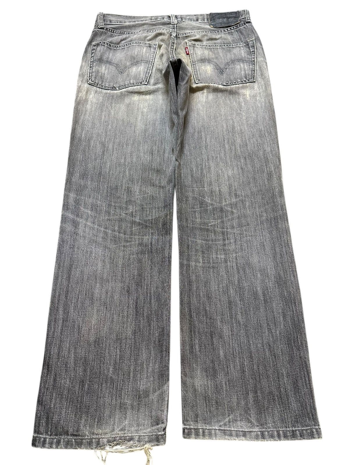 Levi's Vintage 90s Levis 502 Faded Wash Distress Style Loose Jeans Size US 32 / EU 48 - 2 Thumbnail