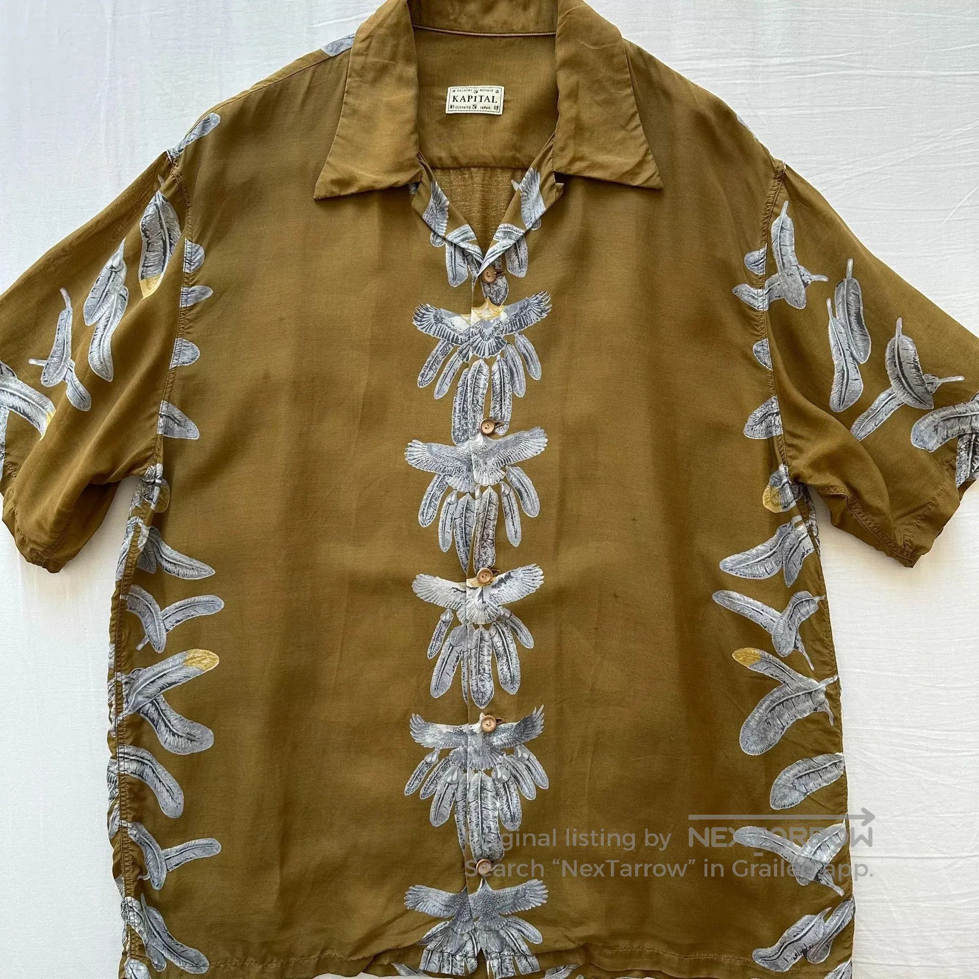 Kapital Kapital Eagle Feather Aloha Shirt. Size US XXL / EU 58 / 5 - 1 Thumbnail
