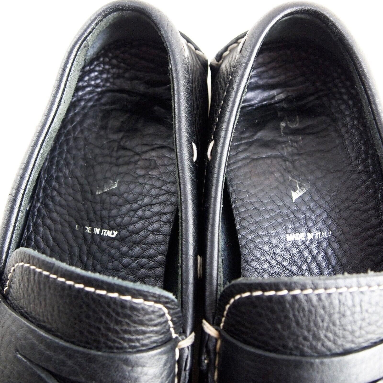 Prada Prada Driving Penny Loafers Black Leather Mens EU 43 US 10 Size US 10 / EU 43 - 9 Thumbnail