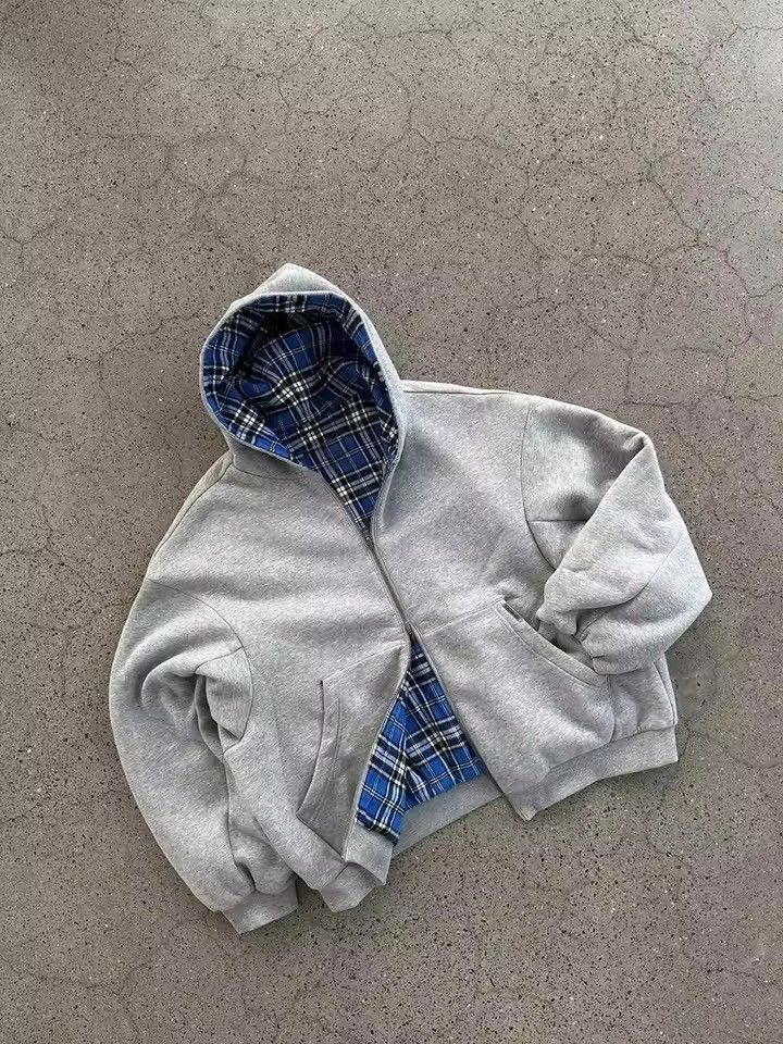 Japanese Brand Goth Y2k Striped Plaid Double Sided Size US S / EU 44-46 / 1 - 5 Thumbnail