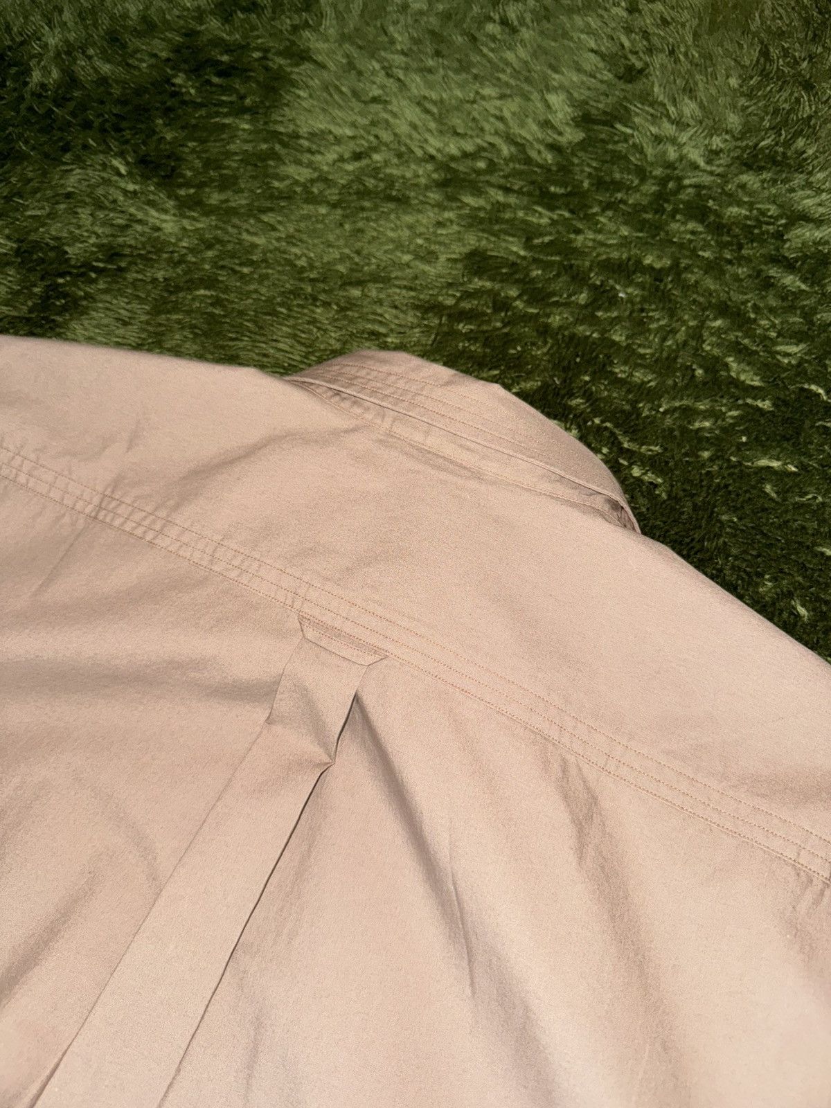 Japanese Brand [L] SHIRTER Stitch Detail Loose-Fit Shirt – Beige Size US L / EU 52-54 / 3 - 9 Thumbnail