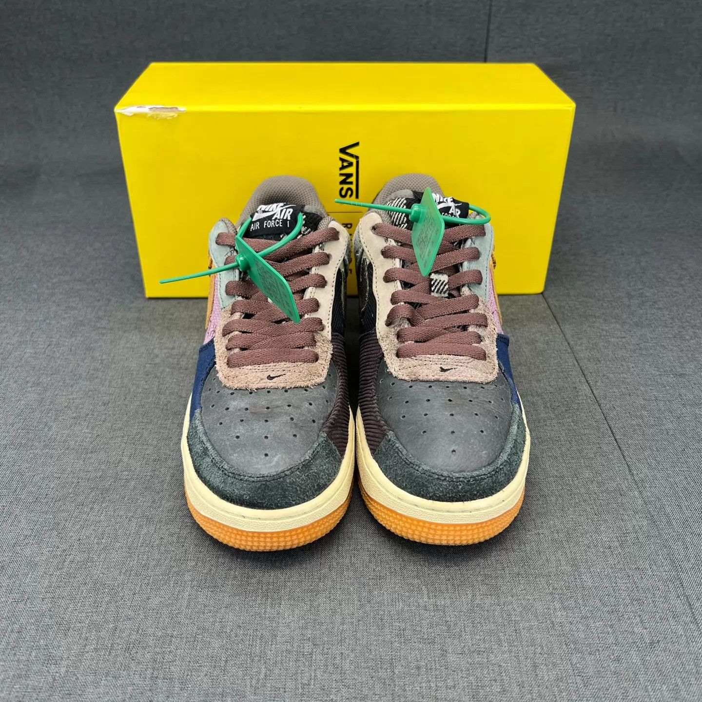 Nike AF1 TS Color Blocked Khaki Size US 6.5 / EU 39-40 - 4 Thumbnail