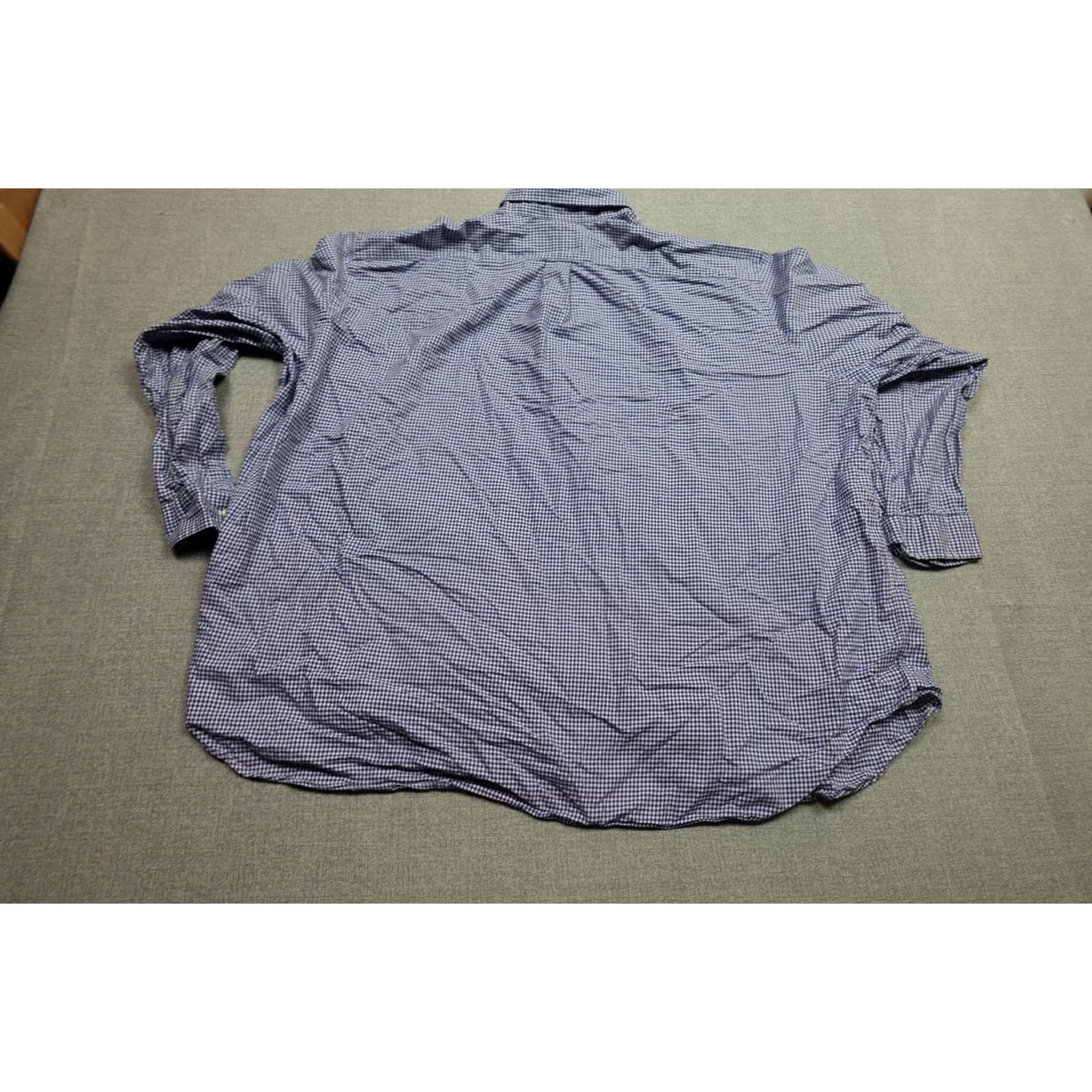Ralph Lauren Ralph Lauren Dress Shirt Mens 4XB Blue Check Long Sleeve Button-Down Casual Size US XXL / EU 58 / 5 - 4 Thumbnail