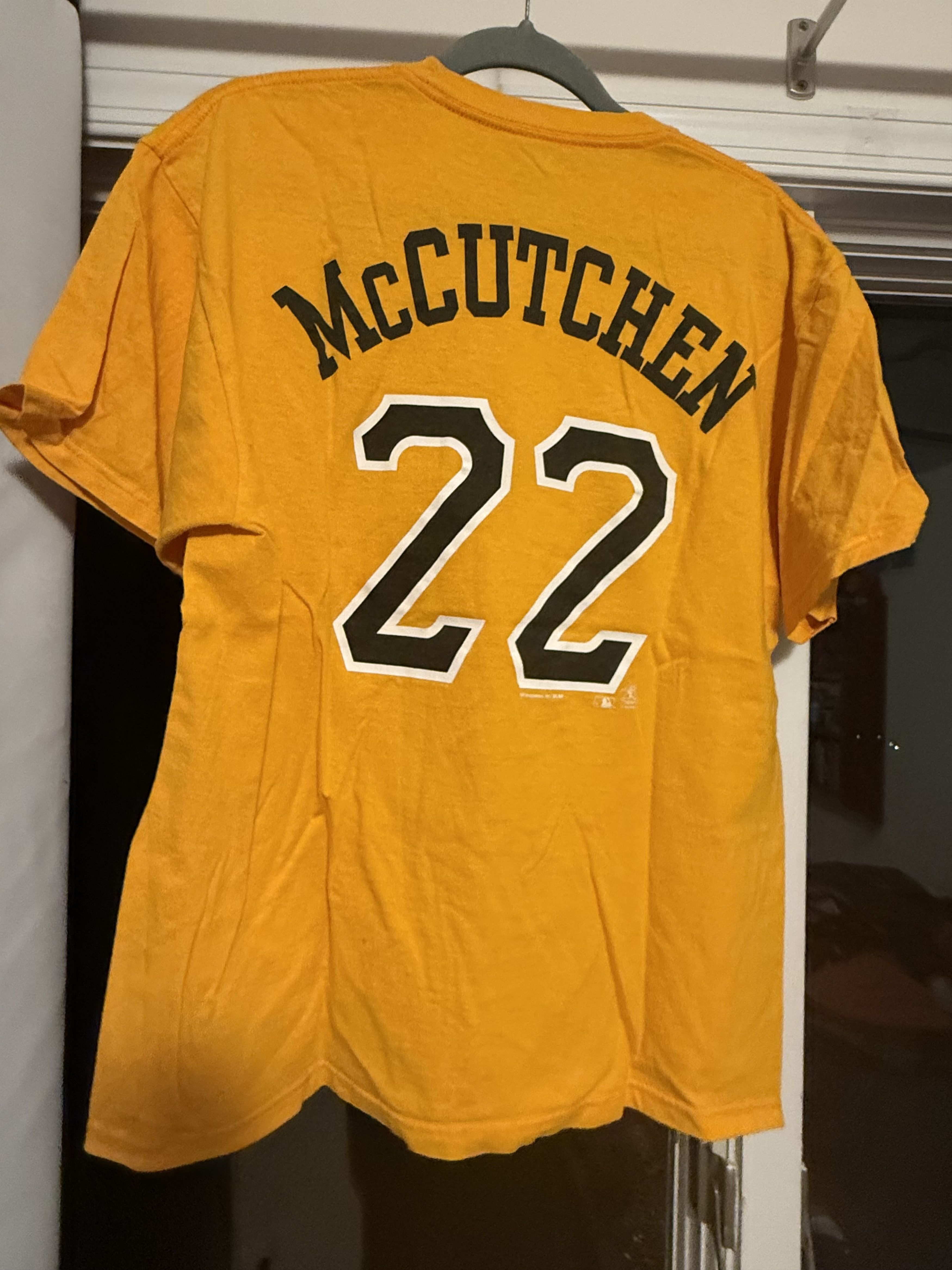 MLB Pittsburgh Pirates Andrew McCutchen #22 Yellow T-Shirt Size US L / EU 52-54 / 3 - 2 Thumbnail