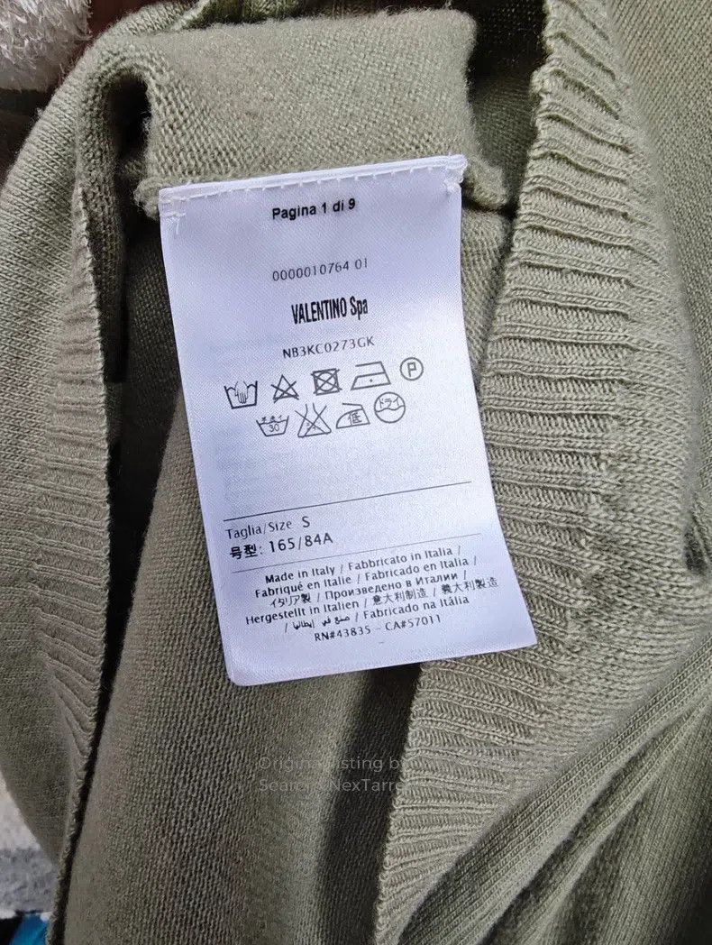 Valentino Valentino Pink and green color-blocked lapel wool cardiga Size S / US 4 / IT 40 - 7 Thumbnail
