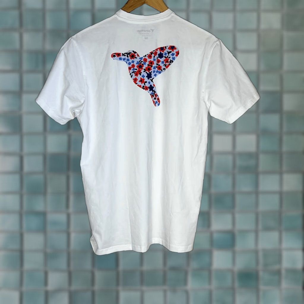 Vintage Birddogs White Graphic Tee M Men T-Shirt Flower Bird Blue Size US M / EU 48-50 / 2 - 1 Thumbnail