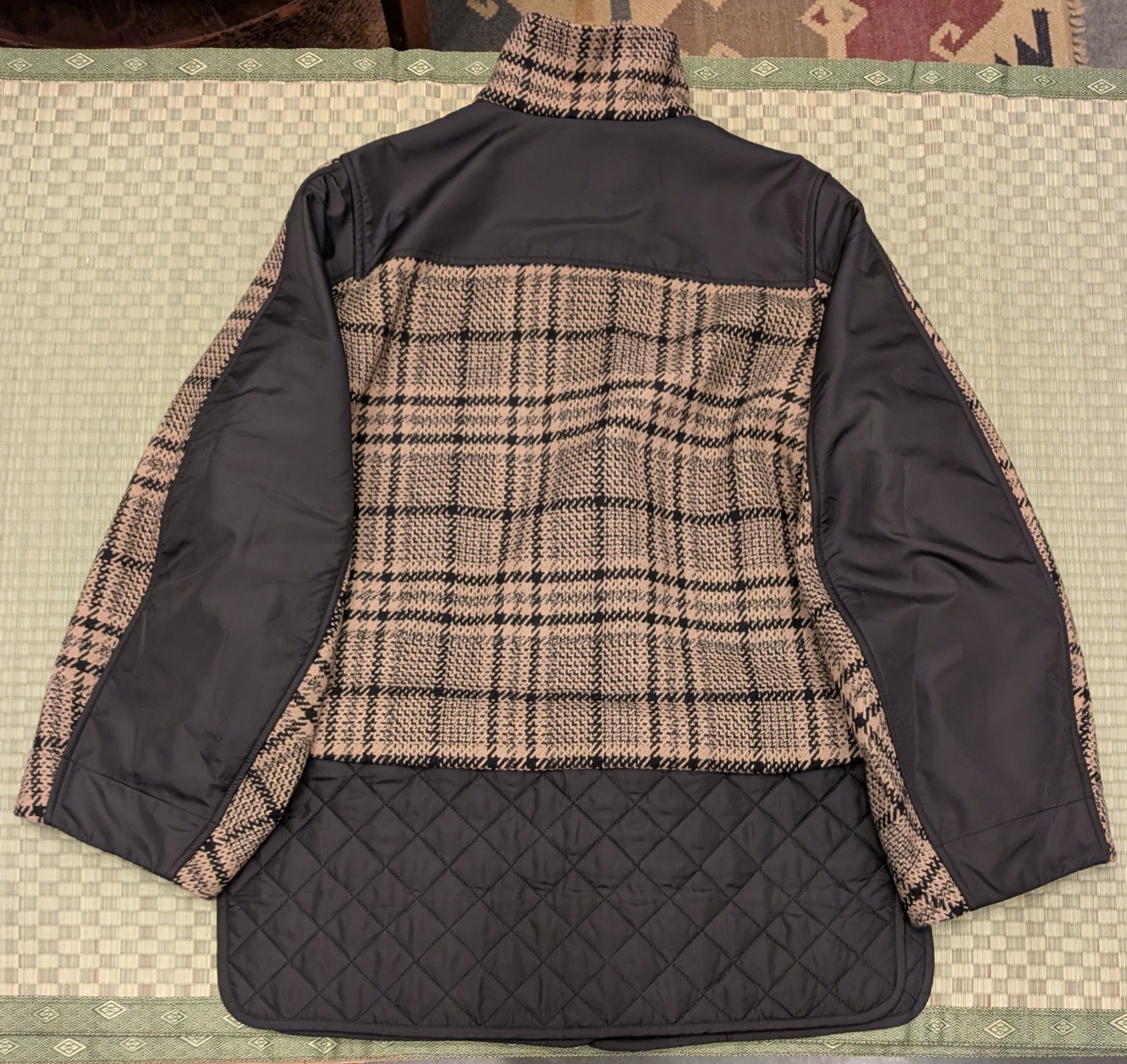 Ganni Ganni Tech Checked Wool Jacket Removable Quilted Hem EU 38 Size M / US 6-8 / IT 42-44 - 2 Thumbnail
