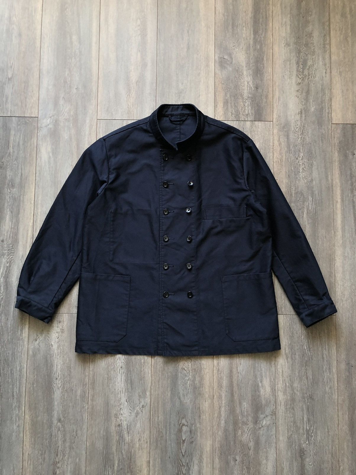 *A VONTADE × Japanese Brand DOUBLE BREASTED AVANT GARDE JACKET dark navy Size US L / EU 52-54 / 3 - 4 Thumbnail