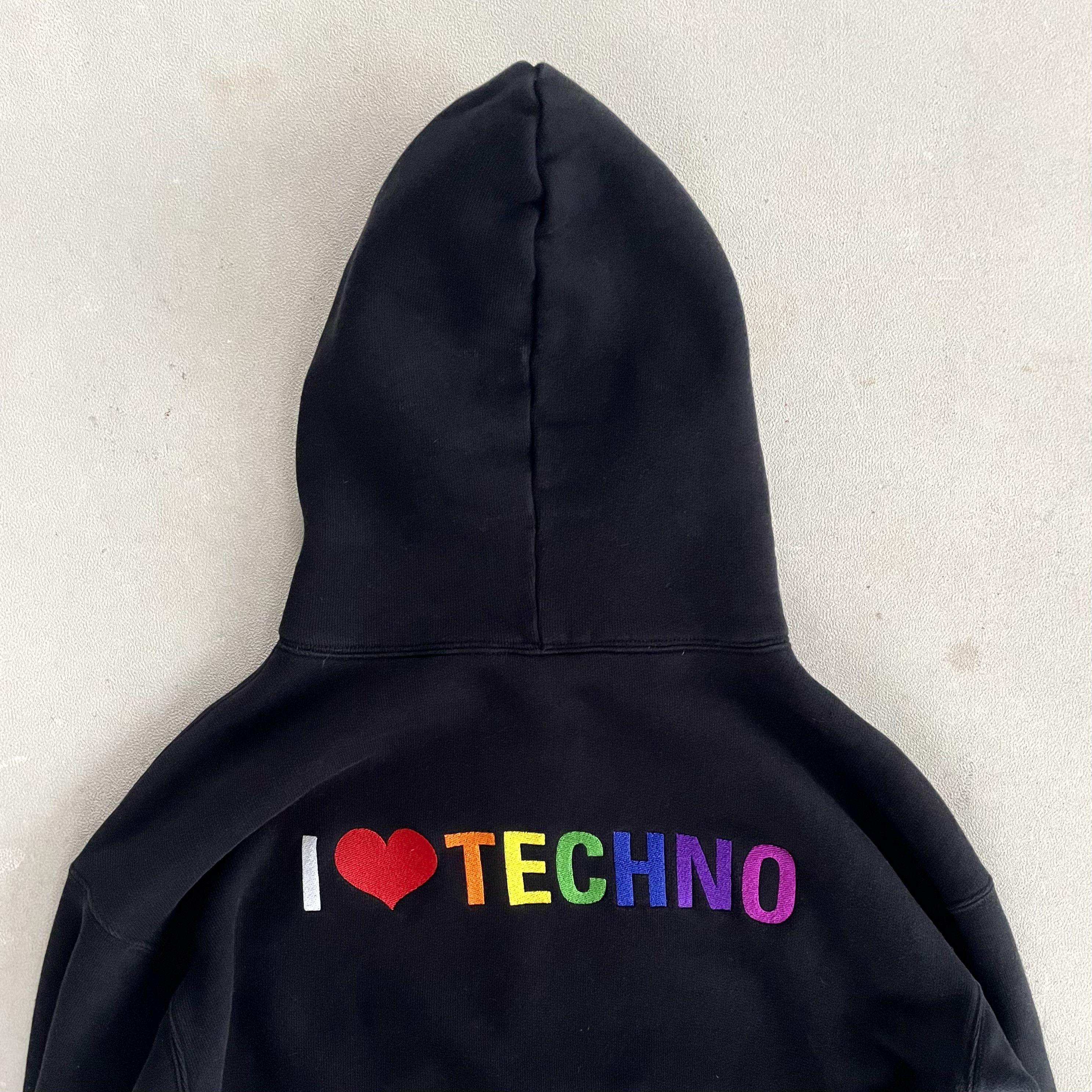 Balenciaga I Love Techno Zip-Up Hoodie | Grailed