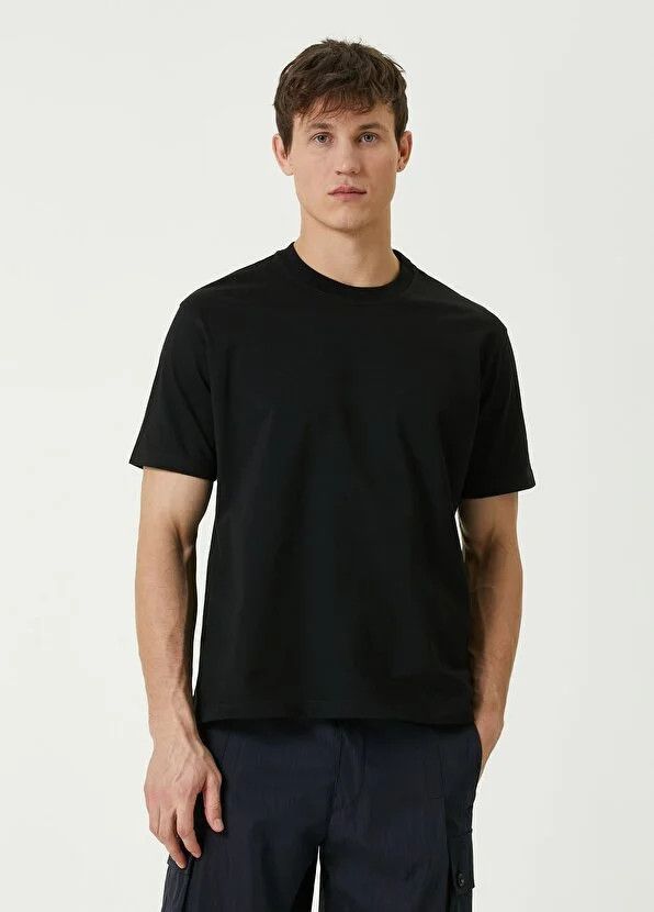 Bottega Veneta BOTTEGA VENETA Sunrise solid black cotton t-shirt Medium q Size US M / EU 48-50 / 2 - 2 Thumbnail