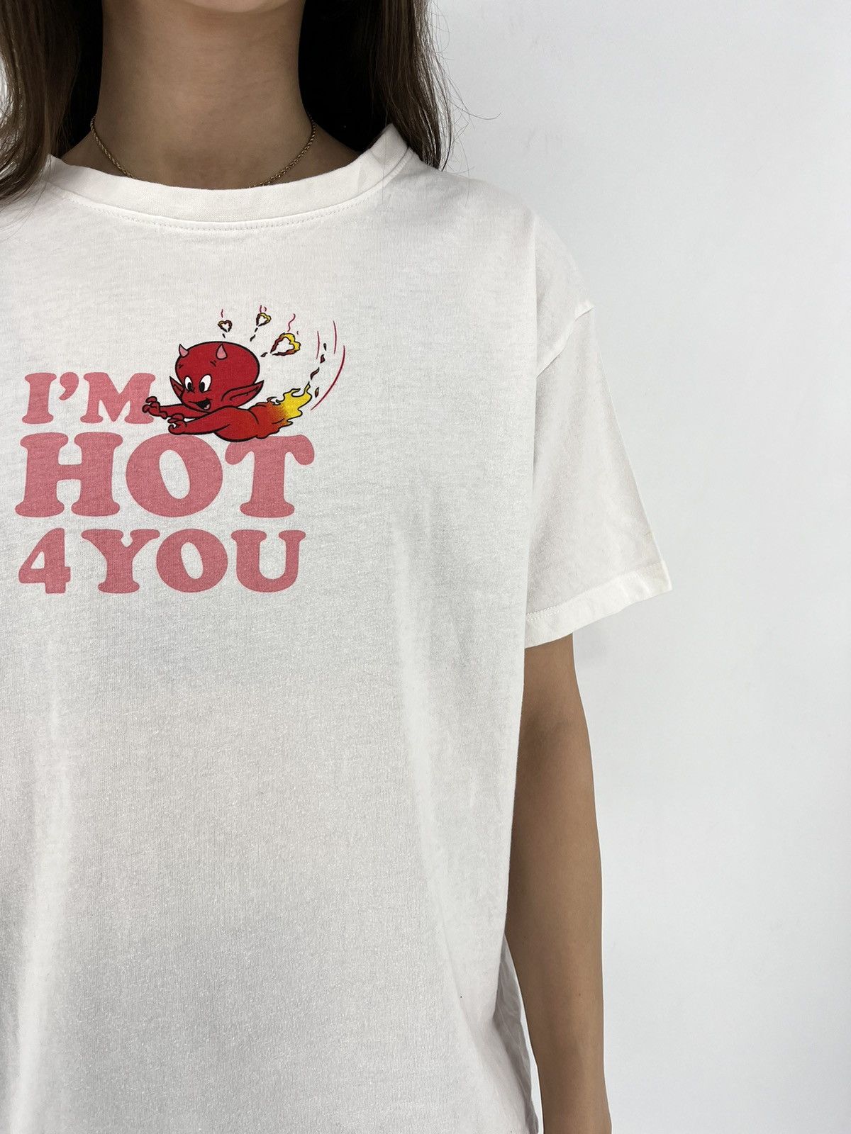 Other Vintage Hot Stuff "I'm Hot for You" Red Devil Harvey Comics Size S / US 4 / IT 40 - 1 Thumbnail