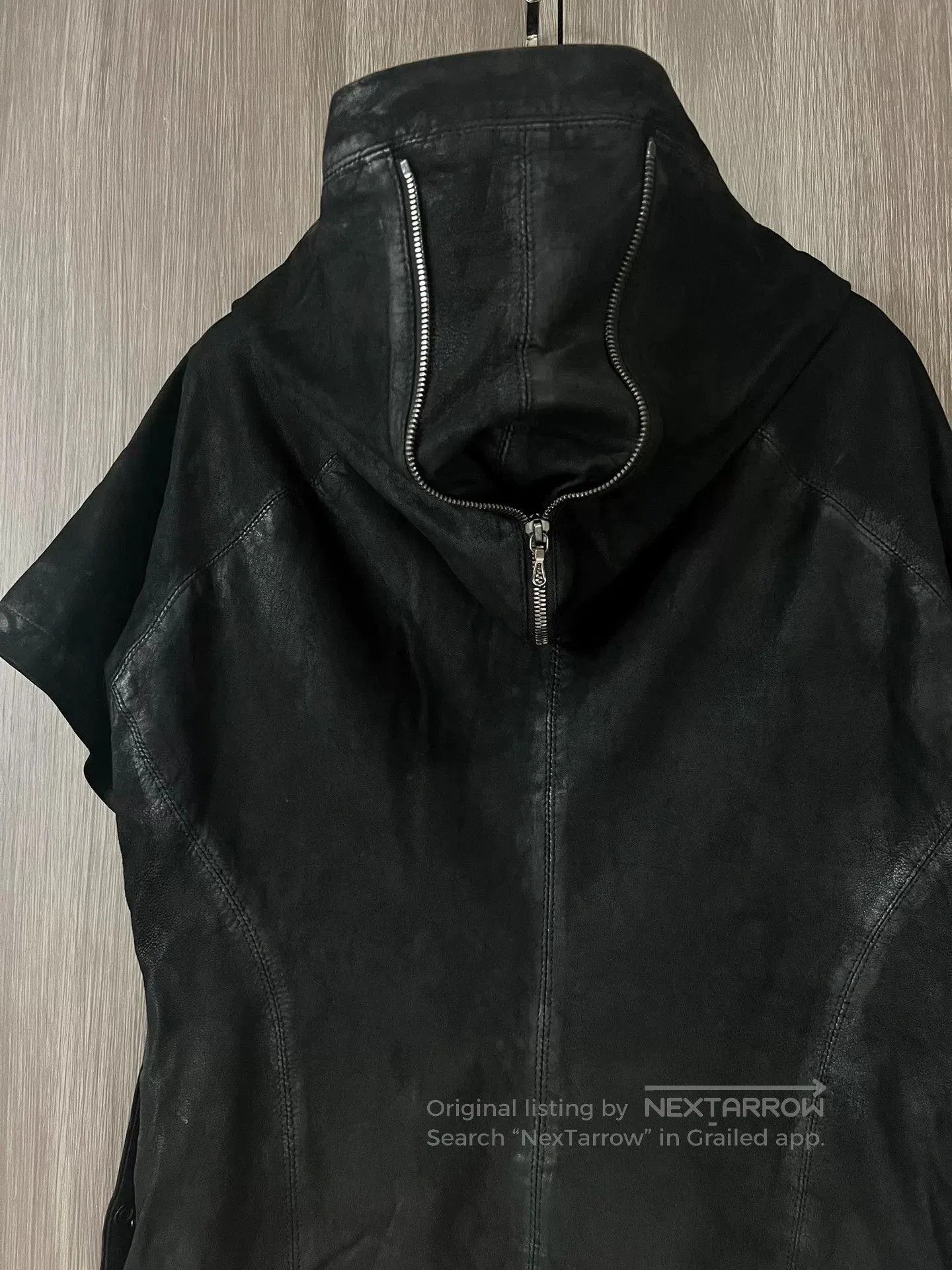 Julius Julius 7 Black Short Sleeve Hooded Jacket. Size US M / EU 48-50 / 2 - 4 Thumbnail