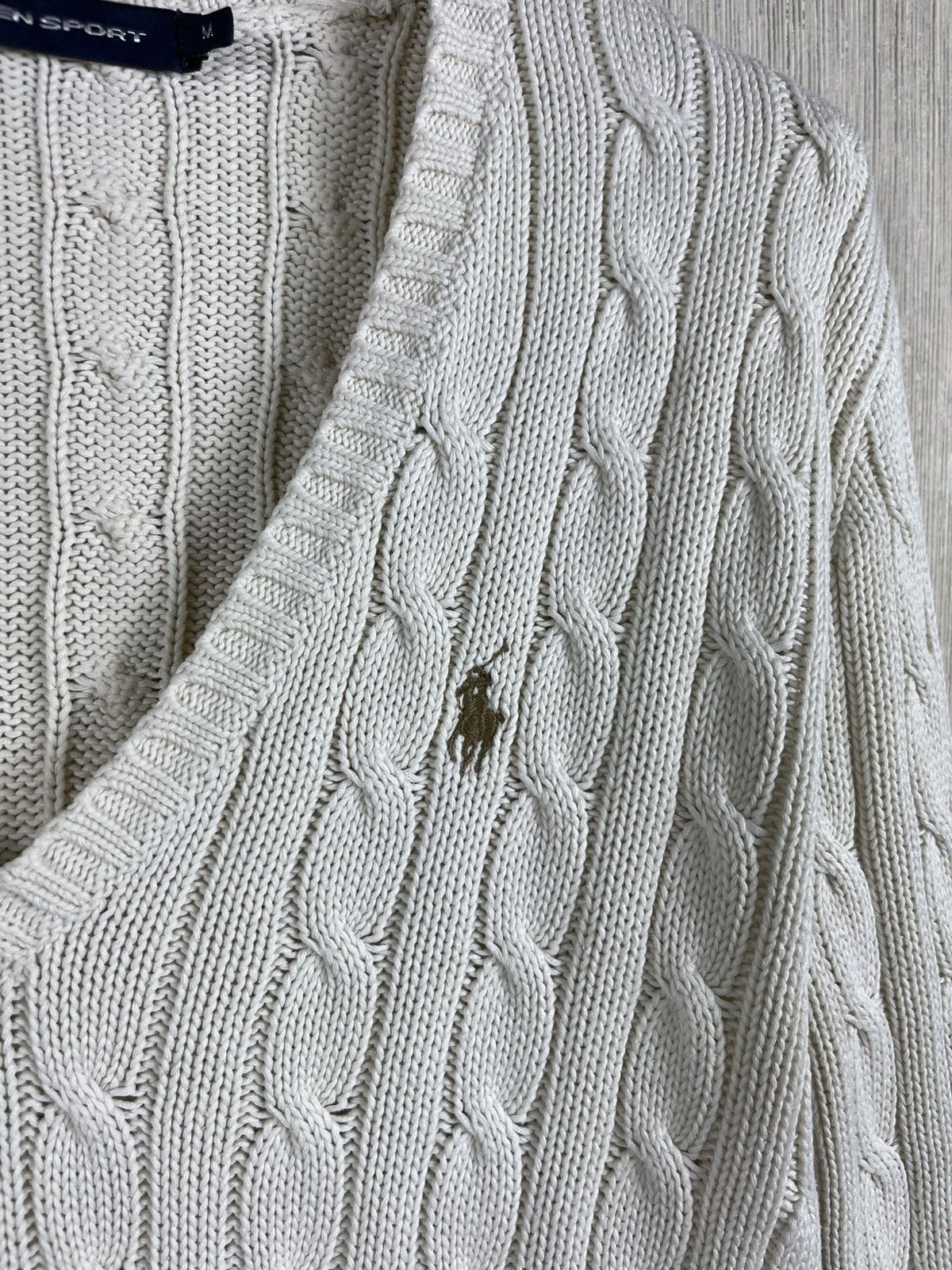 Ralph Lauren Sport Vintage Ralph Lauren Sport cable knit old money sweater Size M / US 6-8 / IT 42-44 - 5 Thumbnail
