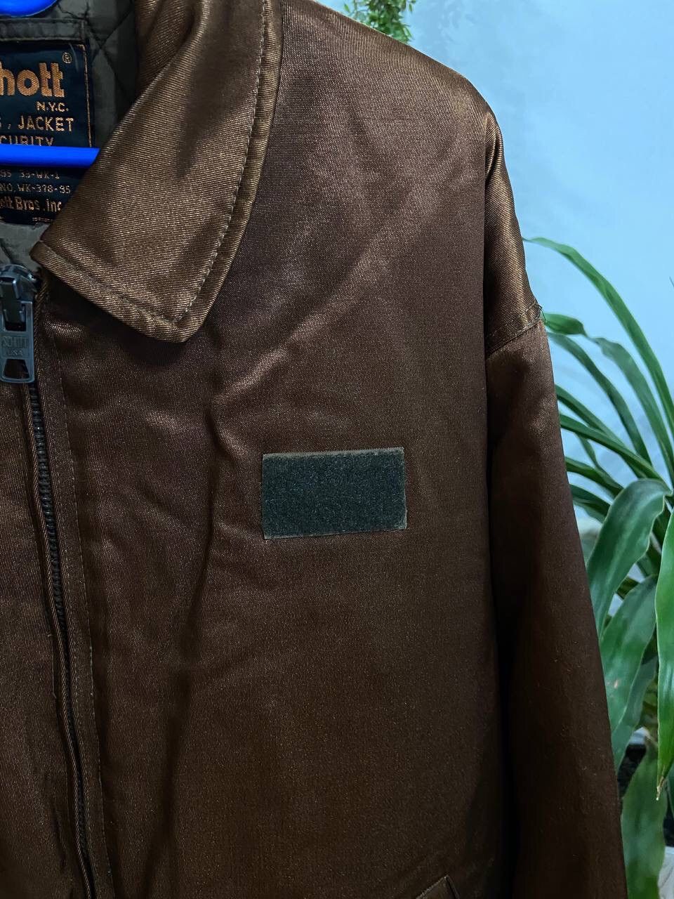 Schott Vintage Schott Brown Security Jacket Made in USA Size L Size US L / EU 52-54 / 3 - 3 Thumbnail
