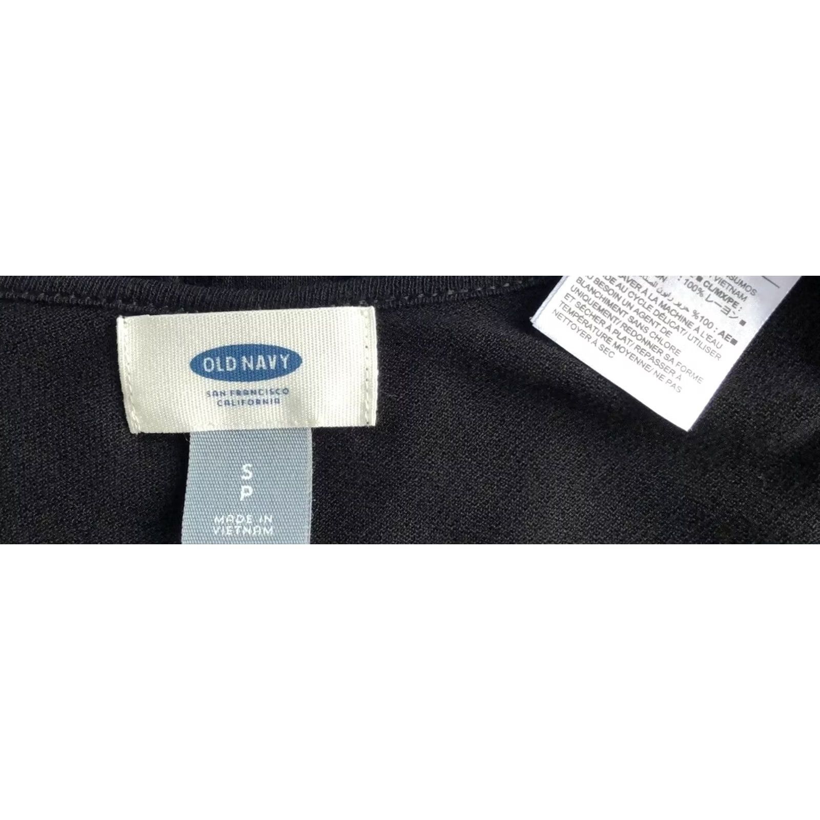 Old Navy Old Navy Blouse S Black Pleated Scoop Cap Sleeve Rayon Whimsy Gothic Capsule Shirt Womens Size S / US 4 / IT 40 - 5 Thumbnail