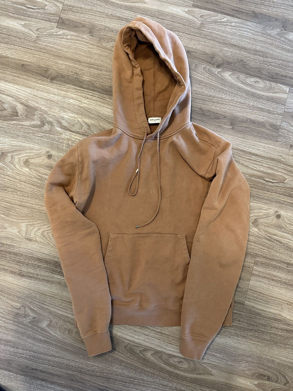 saint laurent Logo-Embroidered Hoodie