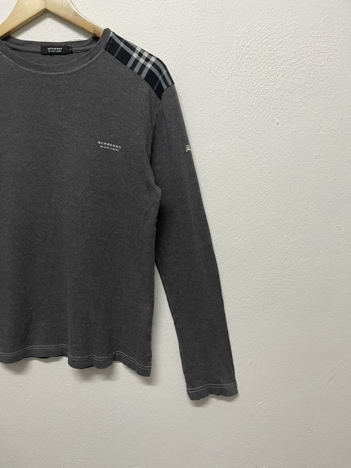 Burberry × Japanese Brand × Vintage 90s BURBERRY BLACK LABEL NOVA CHECK SHOULDER LONG SLEEVE Size US S / EU 44-46 / 1 - 3 Thumbnail