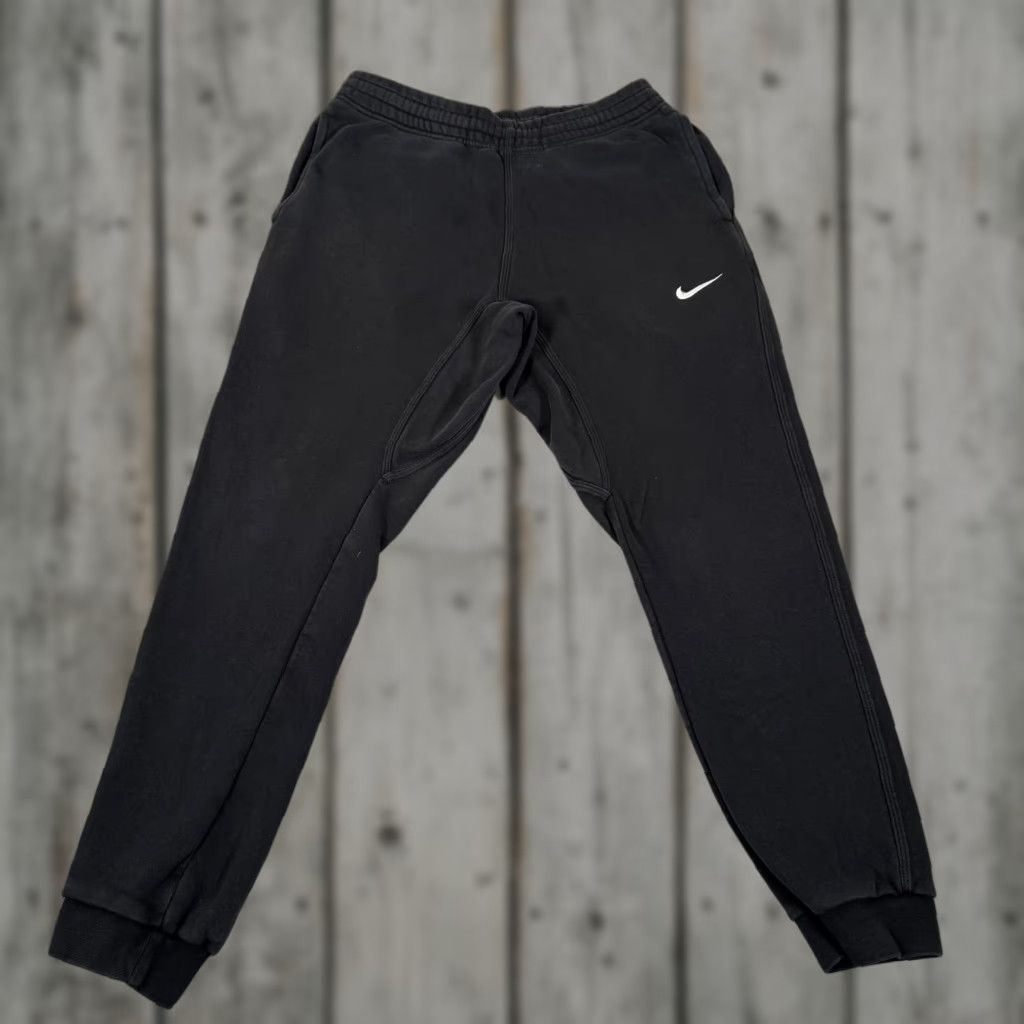Nike Nike Mens Jogger Pants Black Club Khaki Fleece Sweatpants Drawstring Medium Size US 31 - 1 Thumbnail