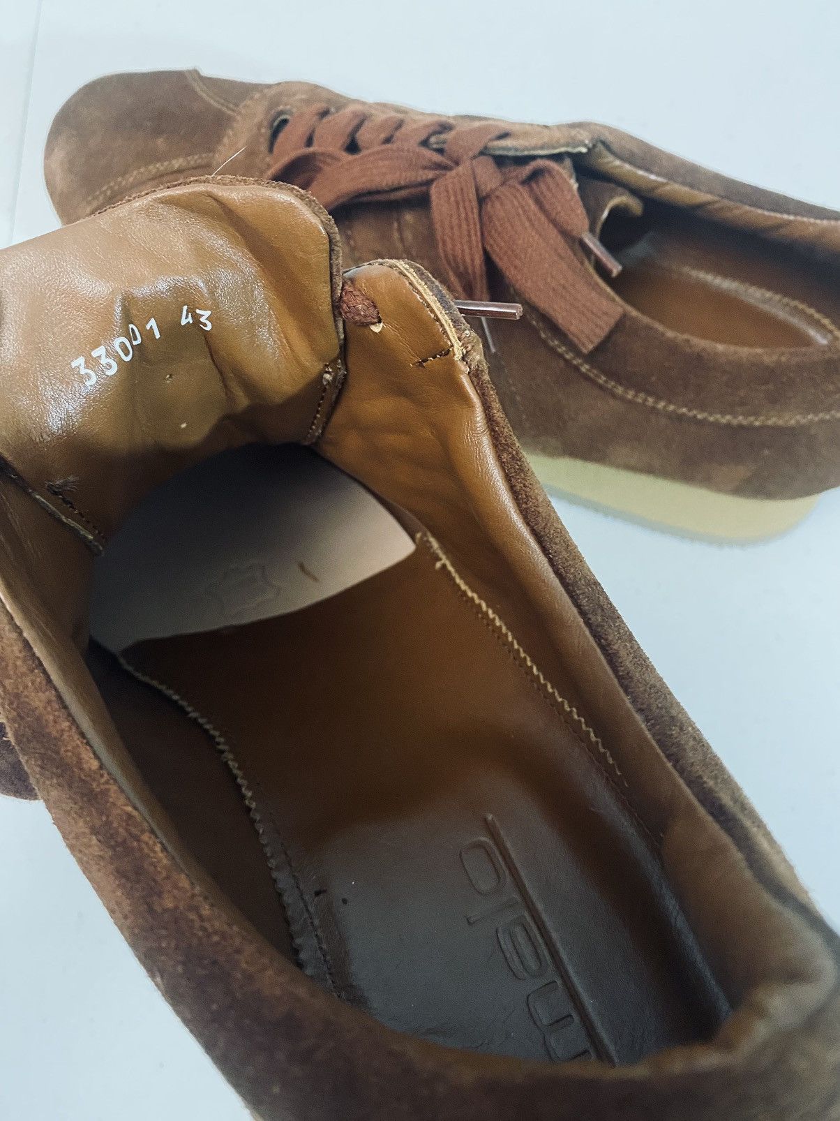 Malo Malo 🇮🇹 Brown French Calfskin Suede Voyager Sneakers 10 NEW Size US 10 / EU 43 - 7 Thumbnail