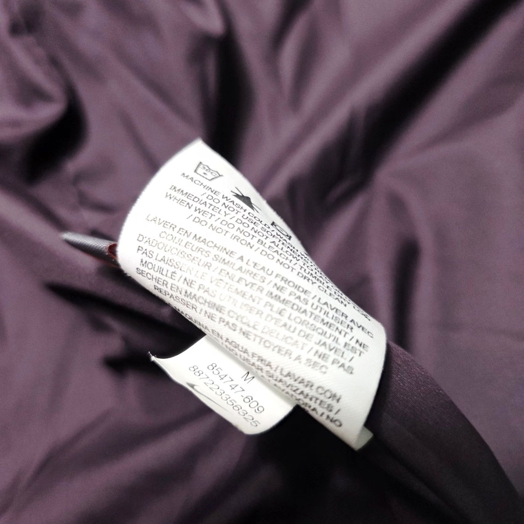 Nike Nike Womens Jacket PrimaLoft Quilted Snap Button Purple Medium 854747-609 Size M / US 6-8 / IT 42-44 - 8 Thumbnail