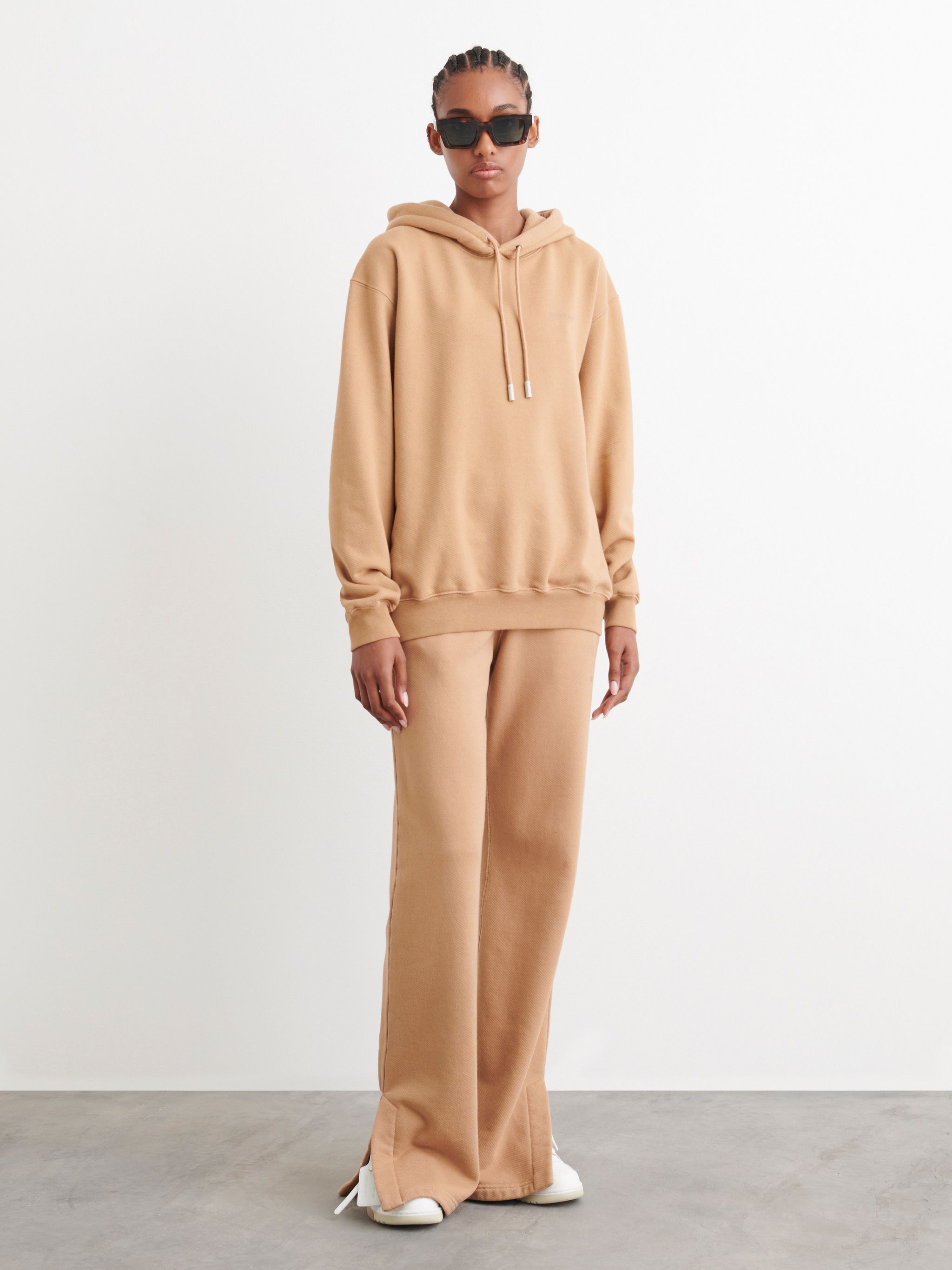 Off-White o1gr1nt1124 Diag Pkt Regular Hoodie in Camel Size S / US 4 / IT 40 - 5 Thumbnail
