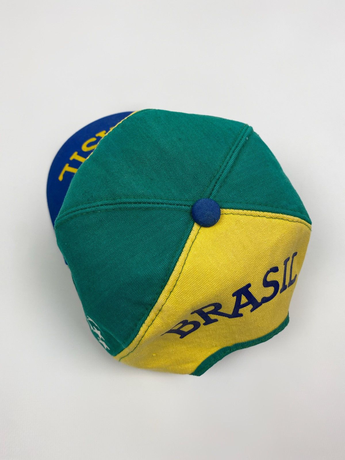 Vintage 1980’s Vintage Brazil Grand Prix Formula 1 Foam Snap Back Size ONE SIZE - 3 Thumbnail