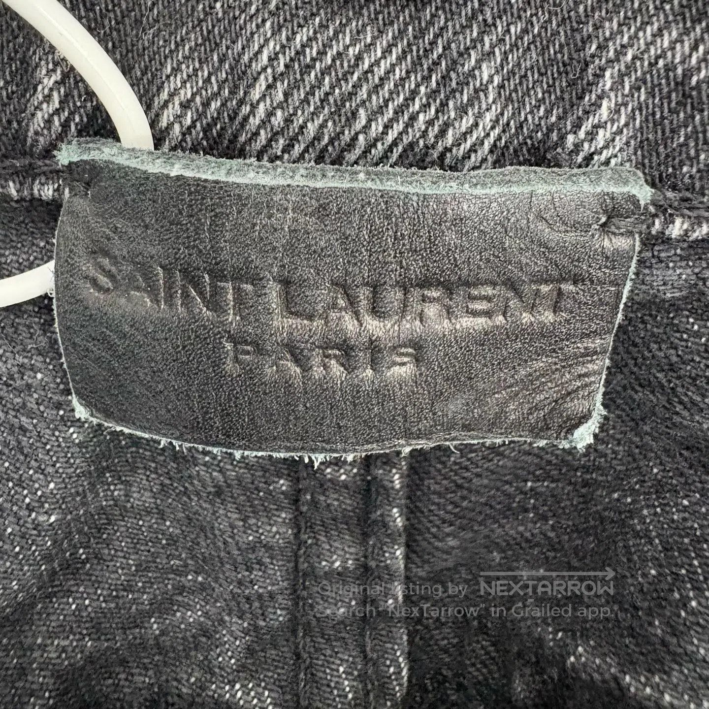 Saint Laurent Paris Saint Laurent Paris Sword-cut denim jeans Size 29" - 3 Thumbnail