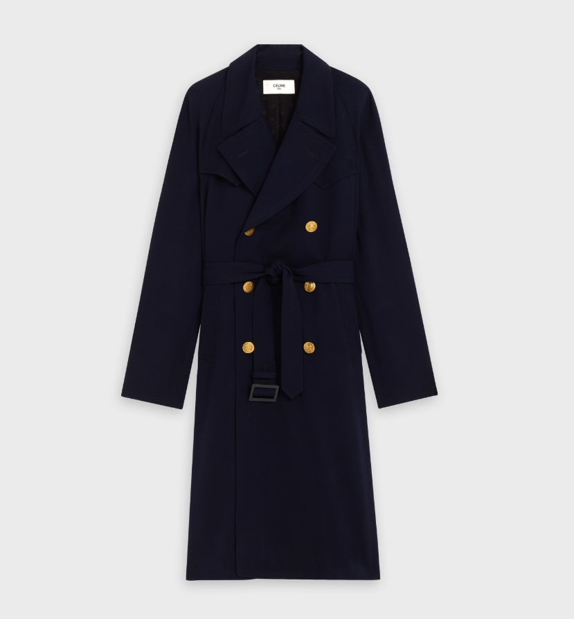 Celine Celine Western Trench Coat in Gabardine RARE Size US M / EU 48-50 / 2 - 2 Thumbnail