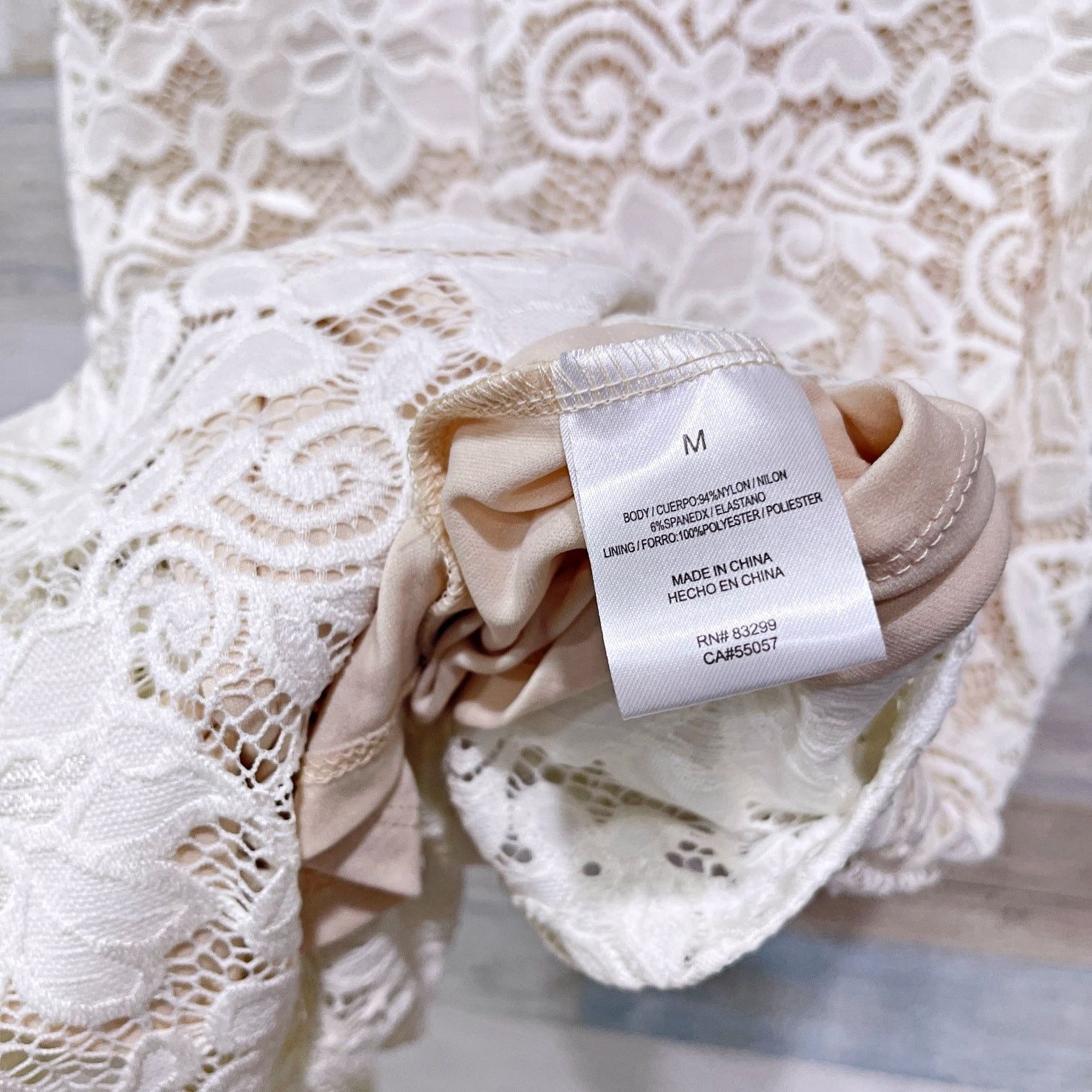 Other Tiana B Floral Lace Short Sleeve Sheath Dress White Beige M Size M / US 6-8 / IT 42-44 - 7 Thumbnail