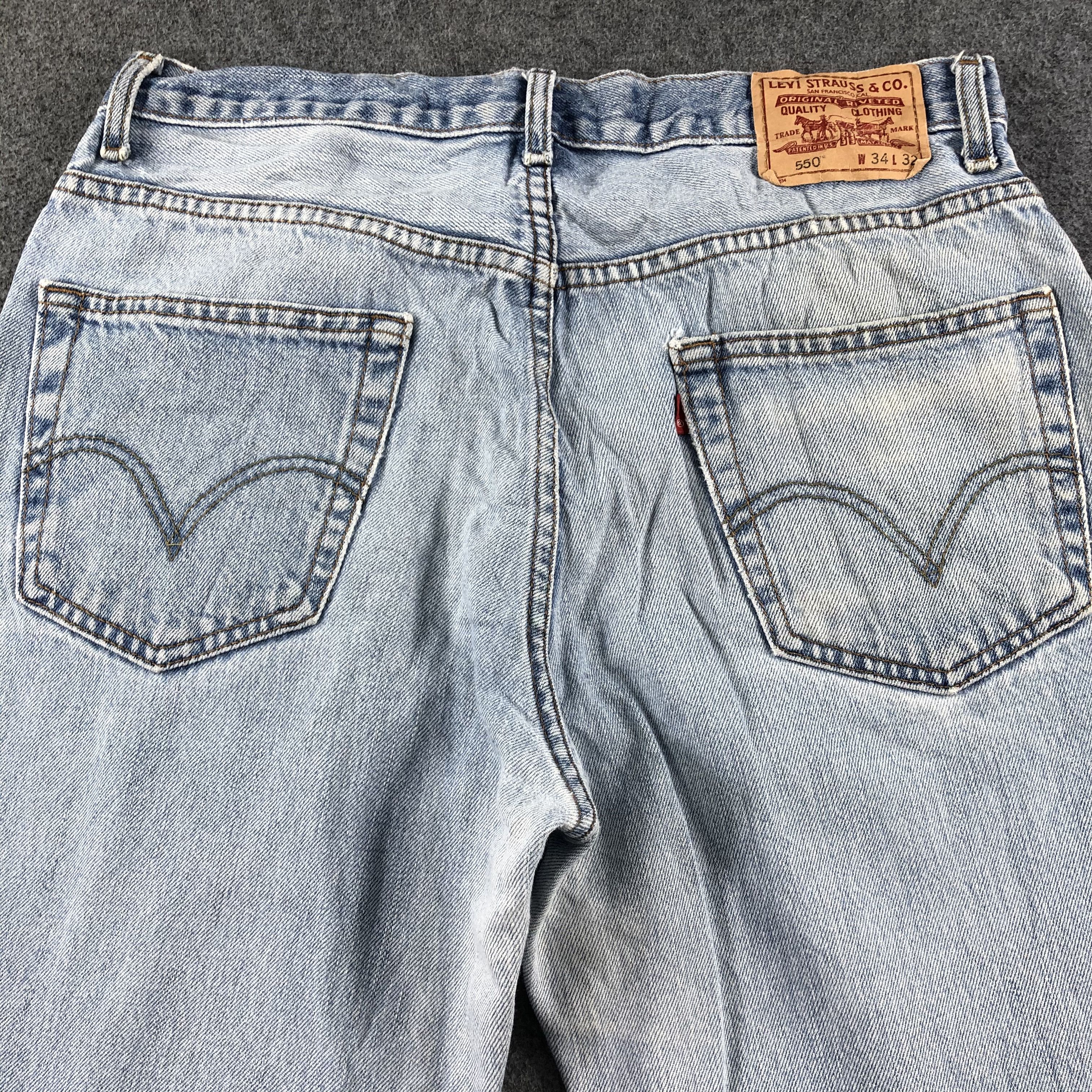 Levi's Vintage Blue Wash Levis 550 Jeans-J2497 Size US 34 / EU 50 - 4 Thumbnail