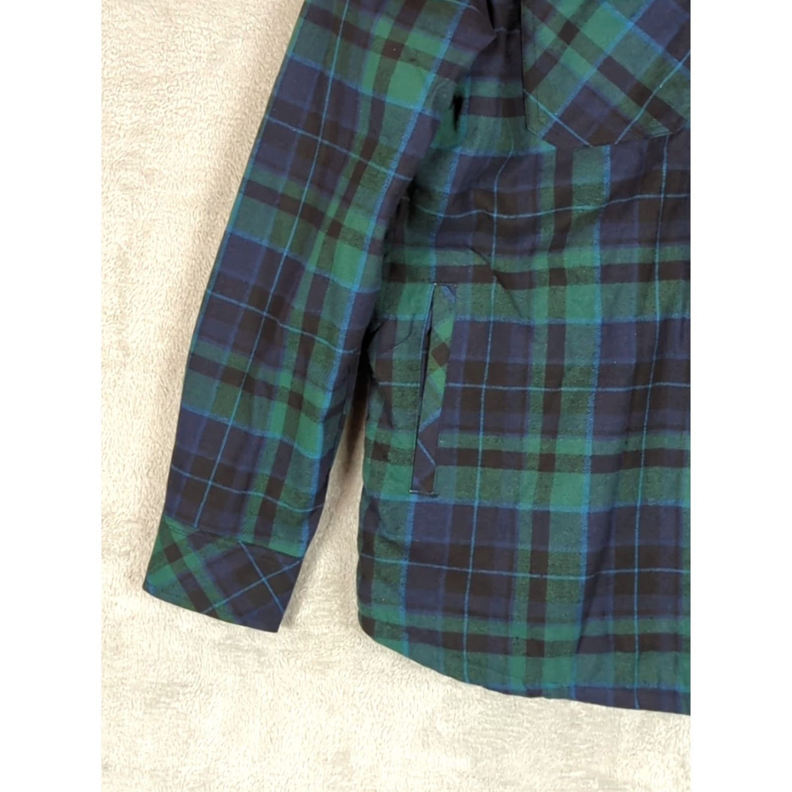 Eddie Bauer Eddie Bauer Flannel Shirt Jacket Womens L Blue Fleece Lined Long Sleeve shacket Size L / US 10 / IT 46 - 5 Thumbnail