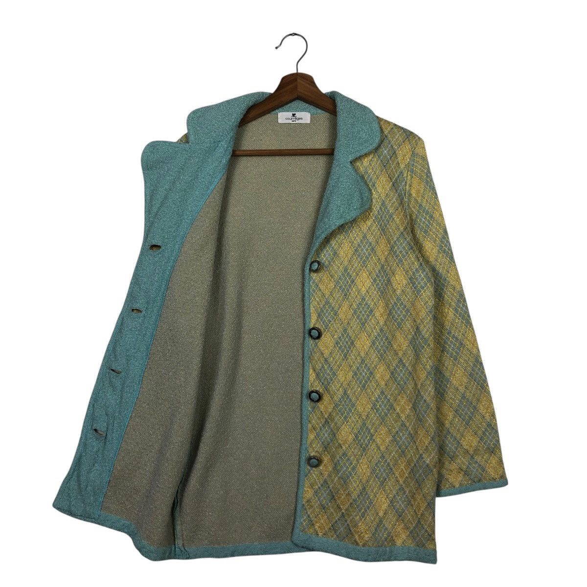 Japanese Brand 📌Vintage Tweed Jacket Design Courreges Paris Issey Miyake Size M / US 6-8 / IT 42-44 - 12 Thumbnail