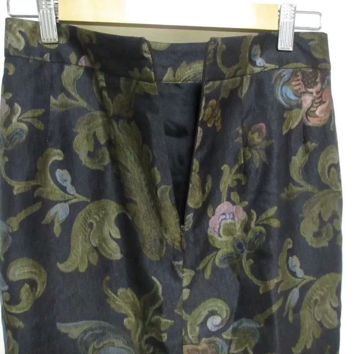 Dries Van Noten DRIES VAN NOTEN Floral silk skirt Size 42" / US 20 - 3 Thumbnail