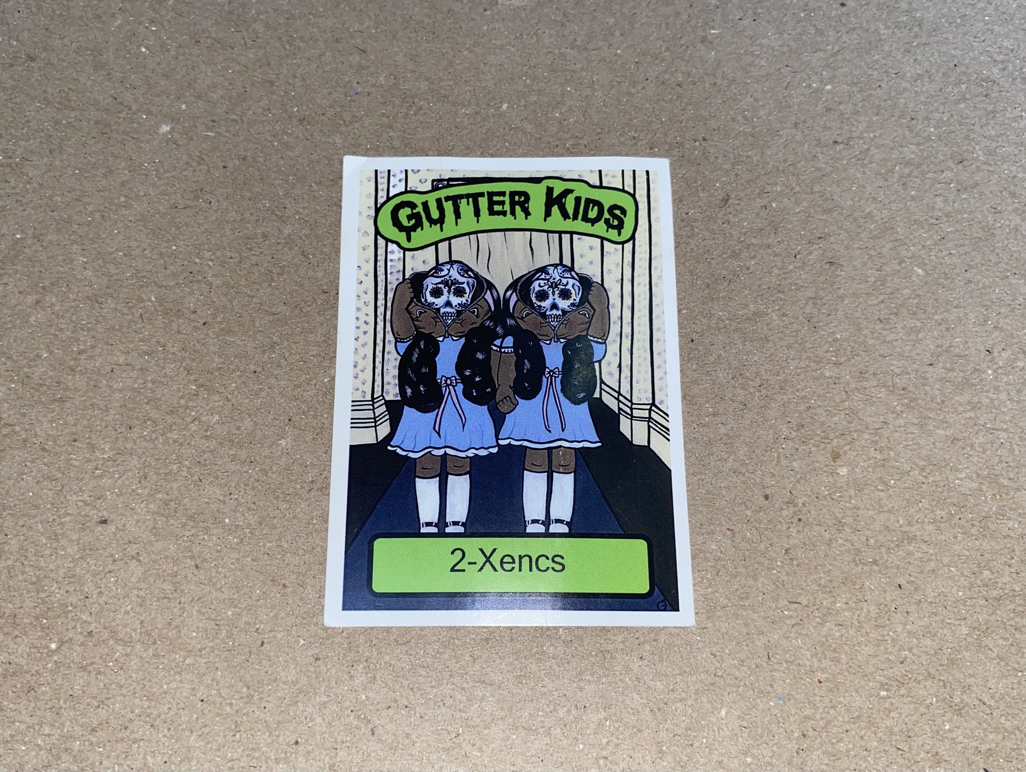 Other Gutter Kids 2-Xencs baseball card pop art Garbage Pail Kid! Size ONE SIZE - 2 Thumbnail