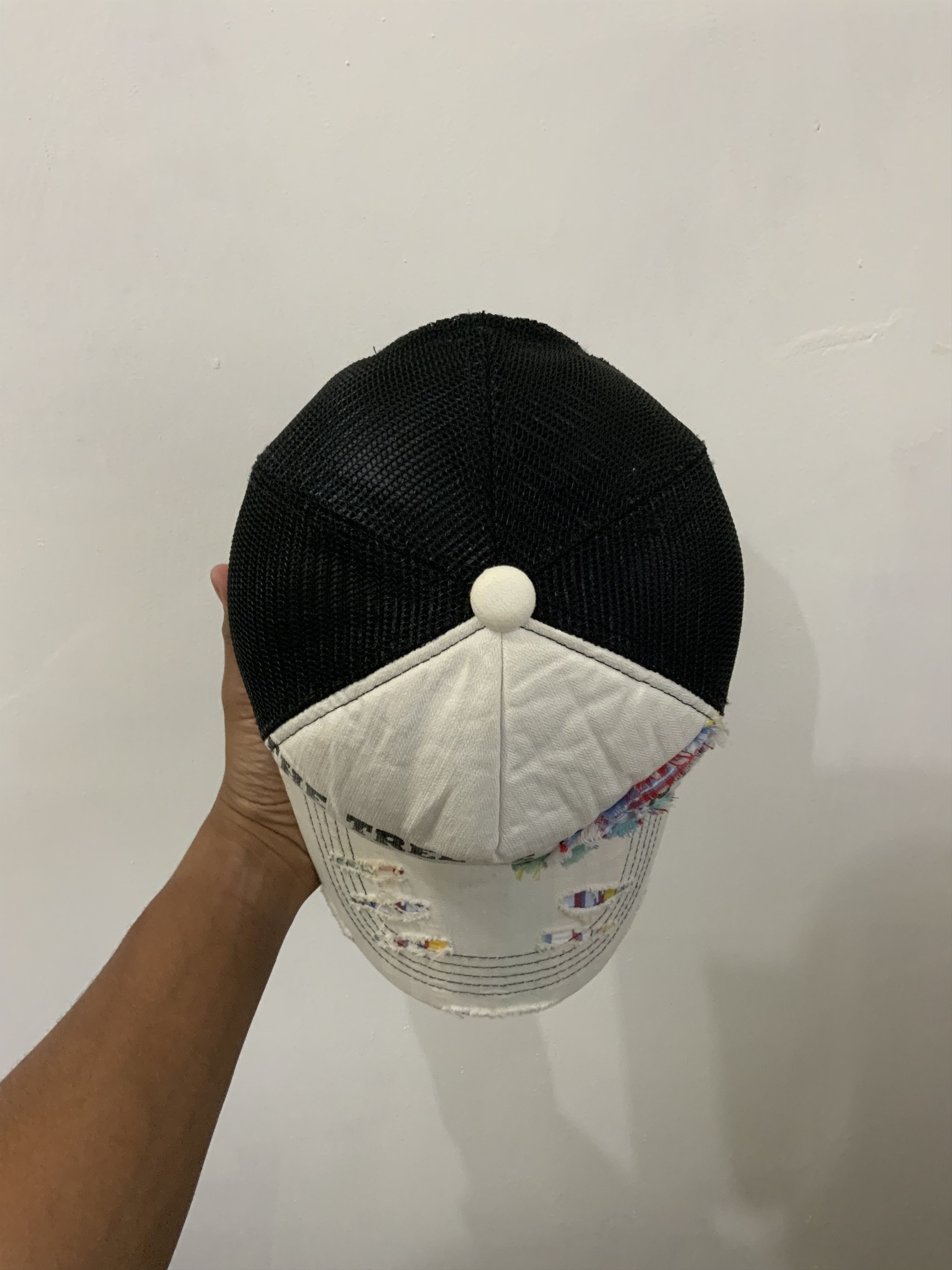 If Six Was Nine Peace Distressed Trucker Hat Size ONE SIZE - 7 Thumbnail