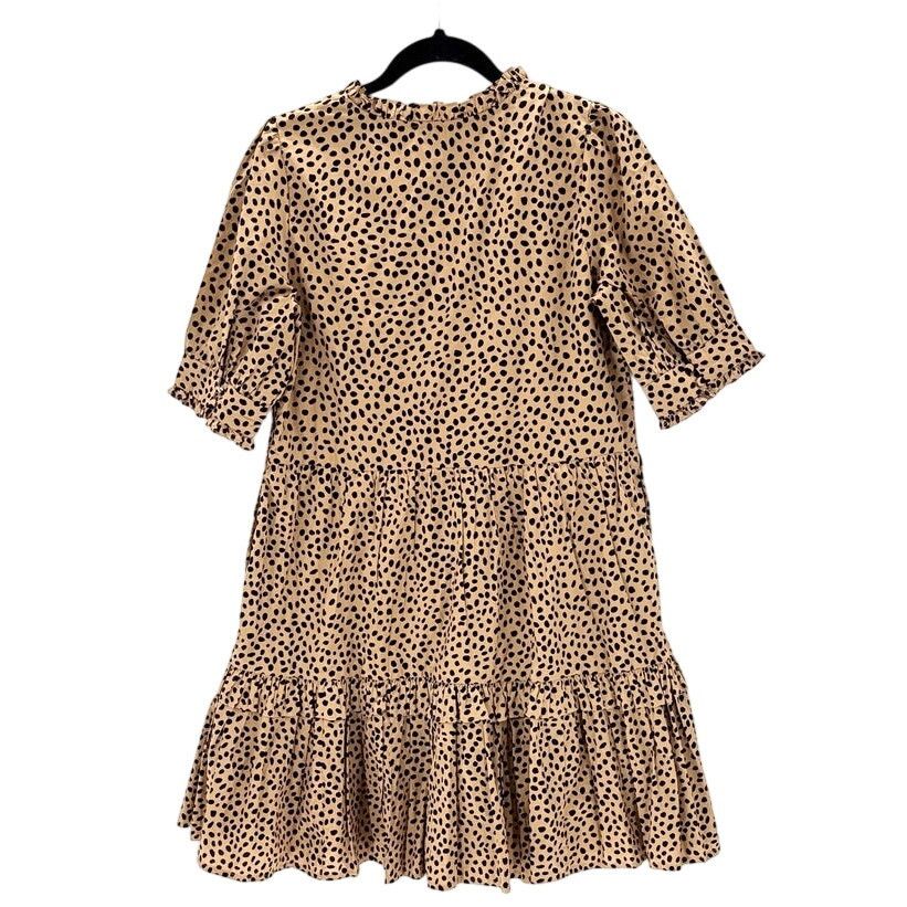 J.Crew J.Crew Ruffleneck Tiered Popover Dress in Leopard Dot size S Size S / US 4 / IT 40 - 2 Thumbnail