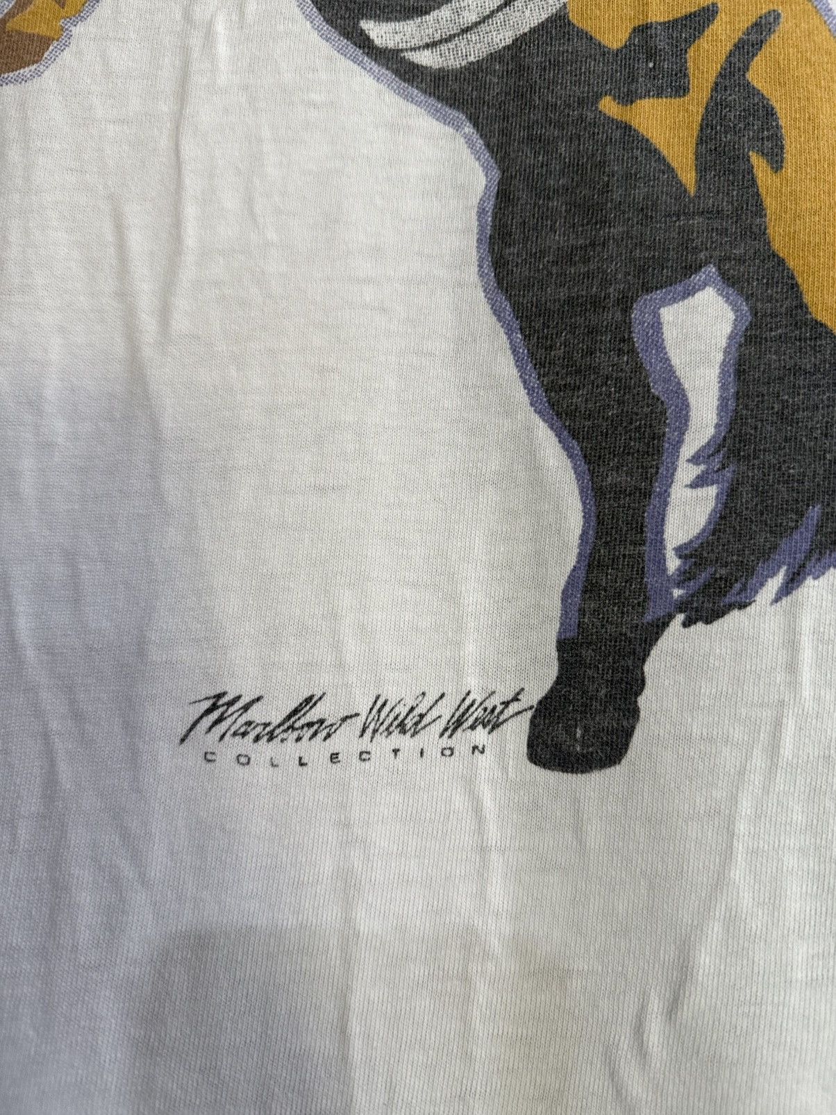 Marlboro Vintage 90s Marlboro Cowboy Man Wid West Collection Pocket T Size US XL / EU 56 / 4 - 3 Thumbnail