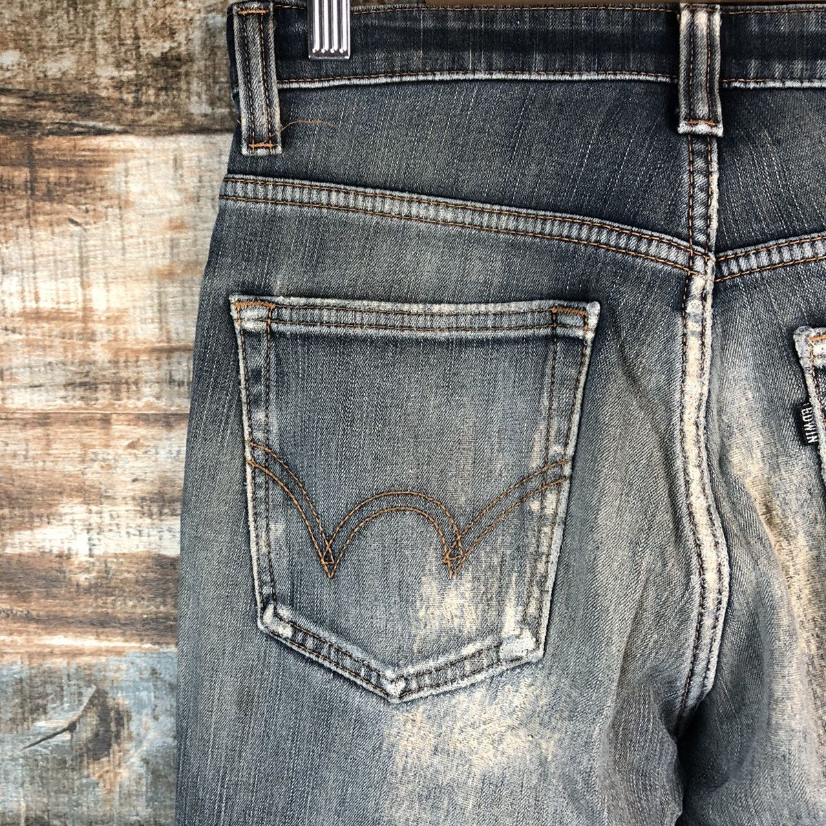 Edwin Edwin Blue Distressed ripped Denim Pants #A1440 Size US 29 - 19 Thumbnail